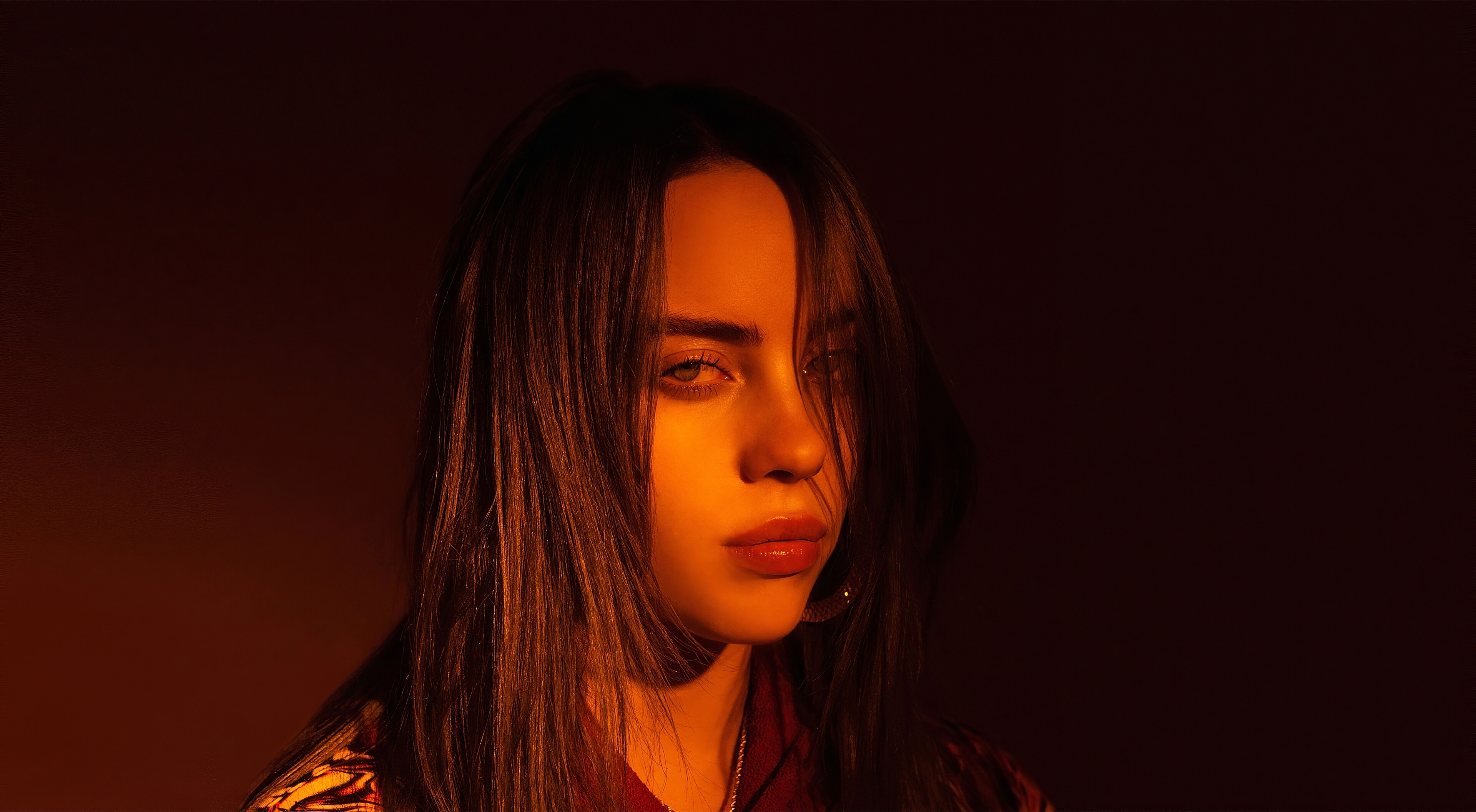 Billie Eilish: An American singer and songwriter, Best known for her successful debut single, Ocean Eyes. 3840x2120 HD Background.