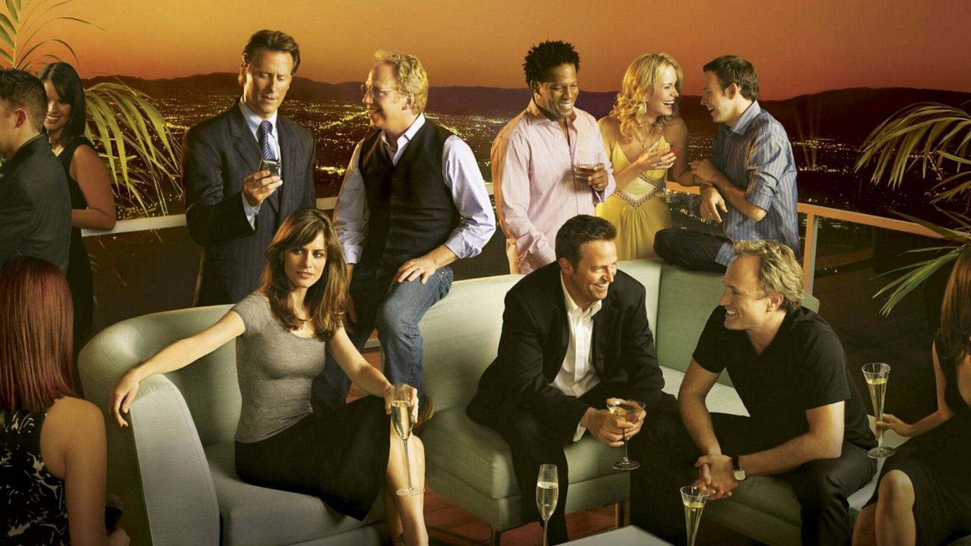 Studio 60 on the Sunset Strip: A single season of 22 episodes, Series creator Aaron Sorkin, 2006–07 NBC lineup. 2000x1130 HD Background.