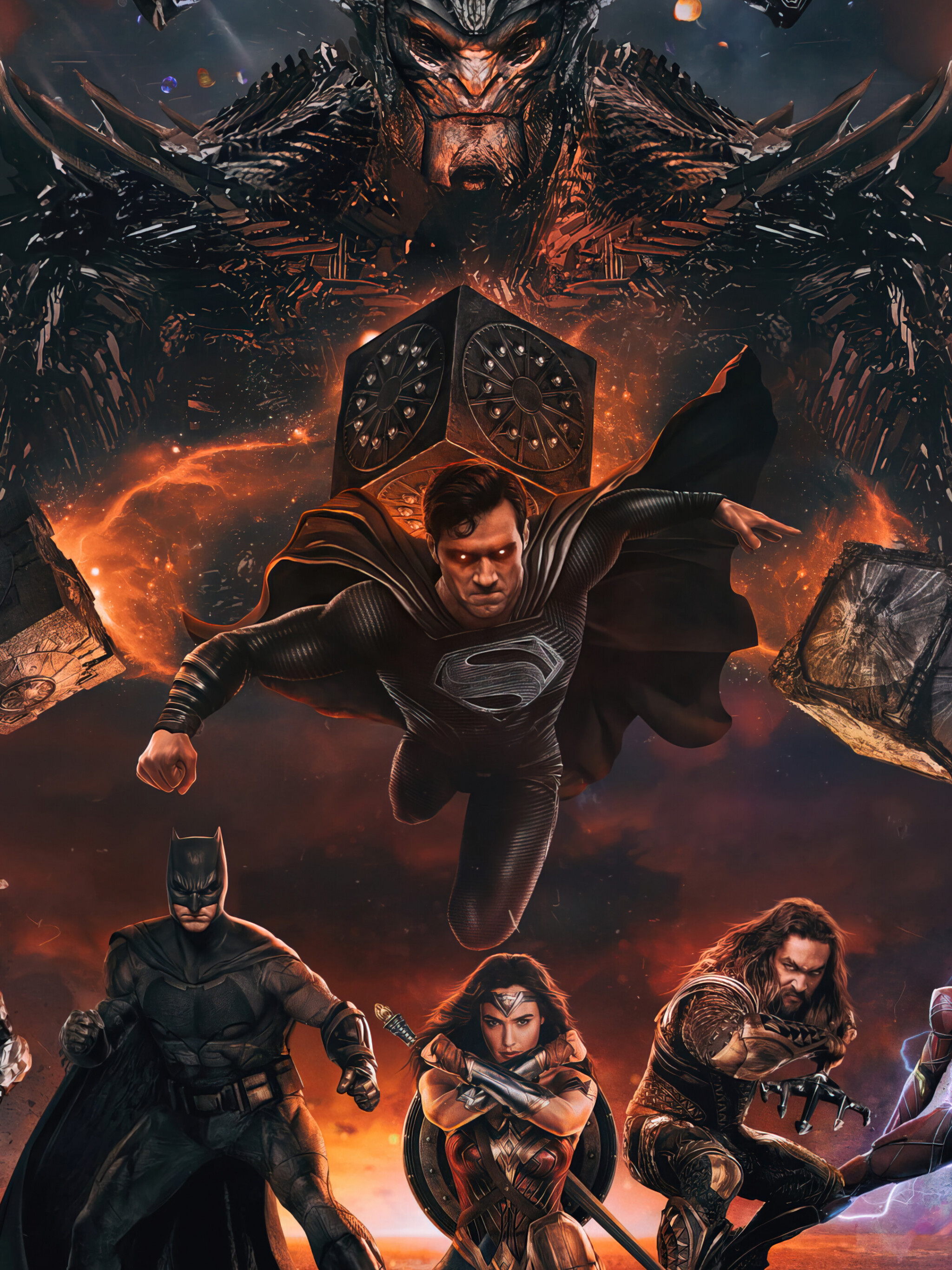 Steppenwolf Superman black suit, Justice League 2021 wallpaper, 2050x2740 HD Phone