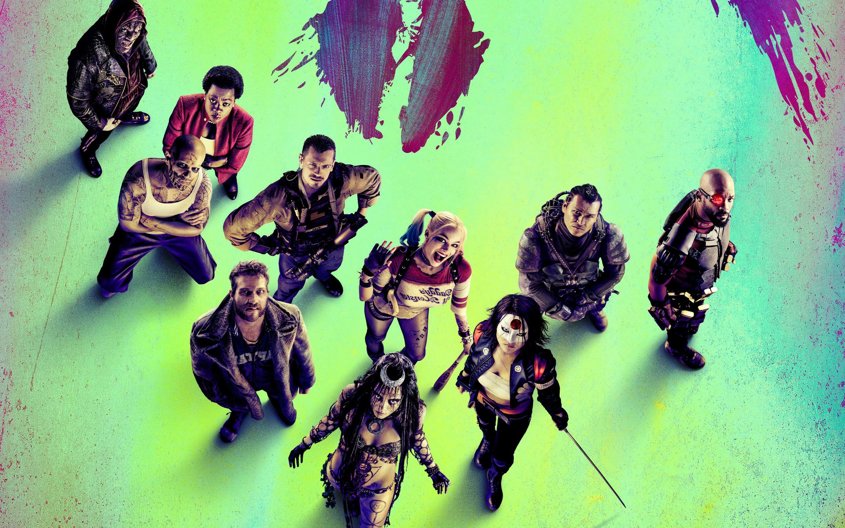 Suicide Squad: A collection of the most degenerate delinquents in the DC lineup. 2880x1800 HD Background.