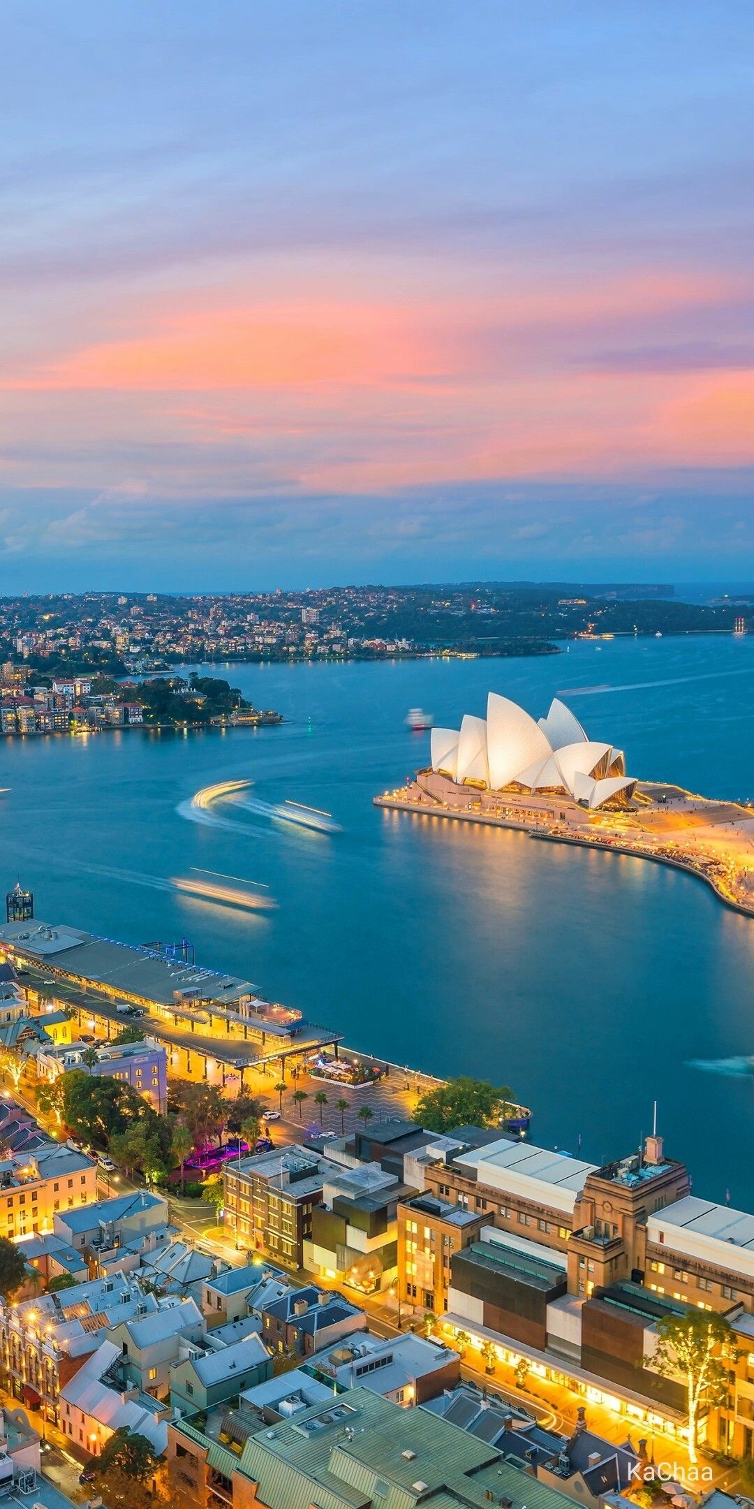 Australia: Sydney Opera House, A multi-venue performing arts center, New South Wales. 1080x2160 HD Background.