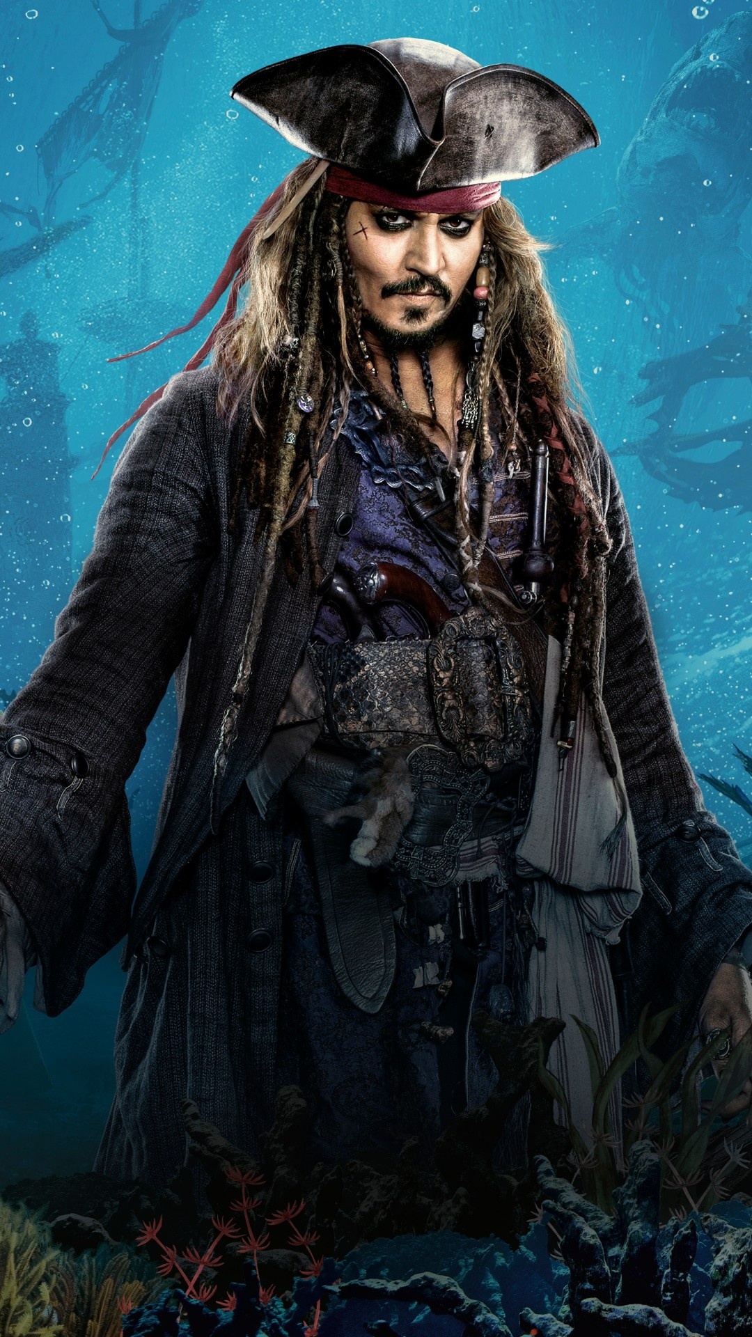 Captain Jack Sparrow, Mobile wallpaper, Ryan walker, Posted by, 1080x1920 Full HD Phone
