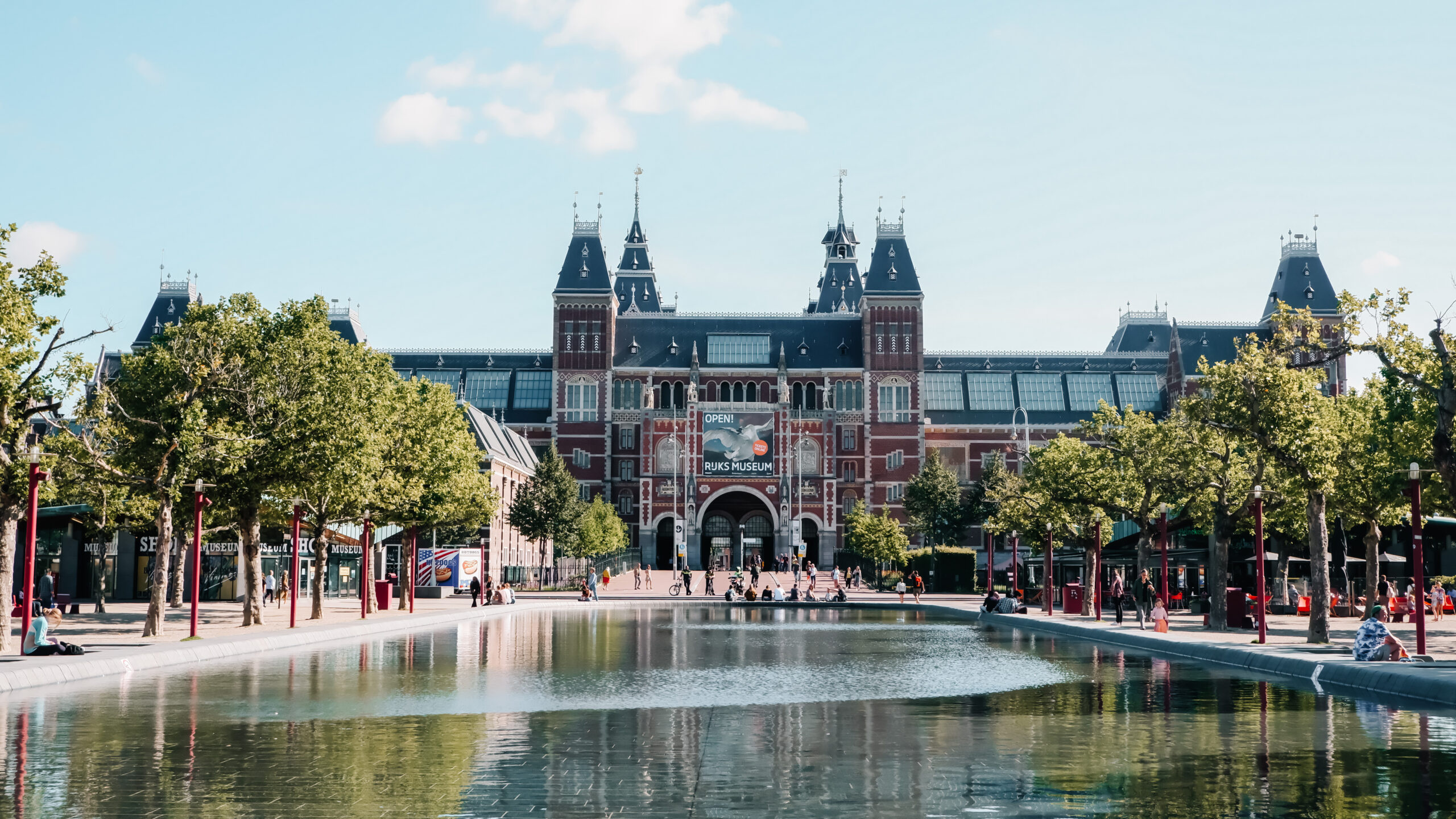 Rijksmuseum, Amsterdam, Travel guide, Highlights, 2560x1440 HD Desktop