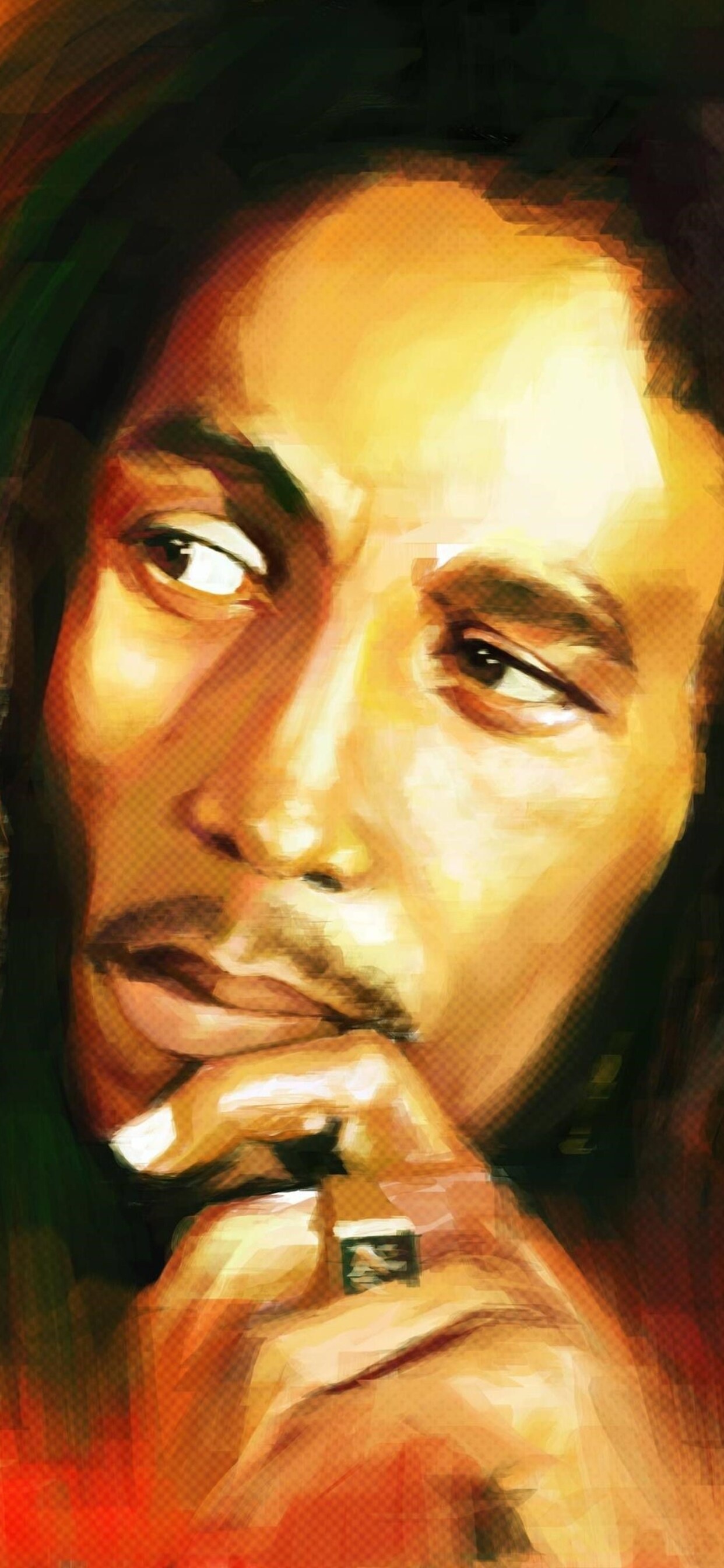 Bob Marley: Served as a world ambassador for reggae music and sold more than 20 million records. 1250x2690 HD Background.