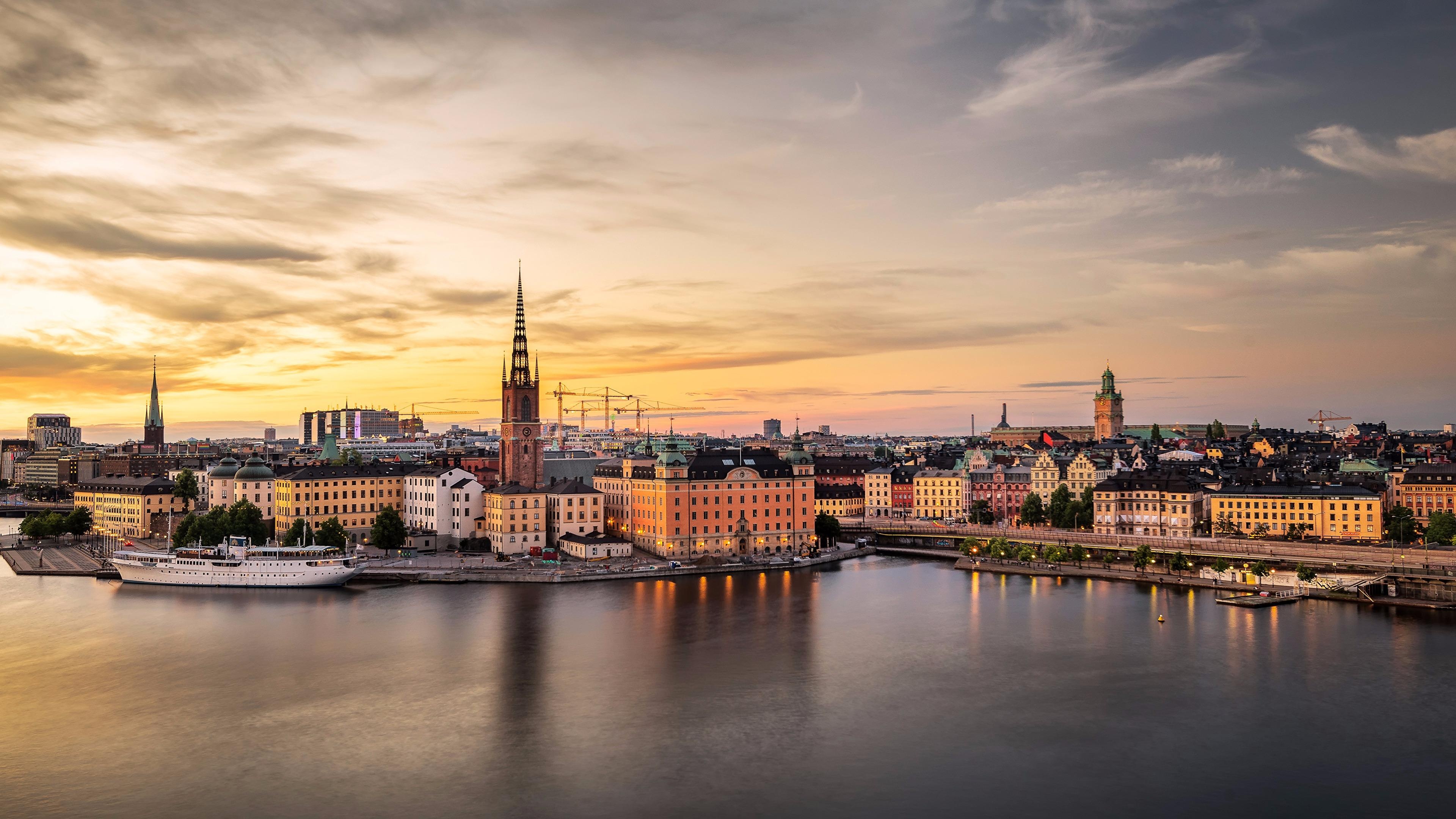 Stockholm, Swedish capital, Beautiful cityscape, Vibrant atmosphere, 3840x2160 4K Desktop