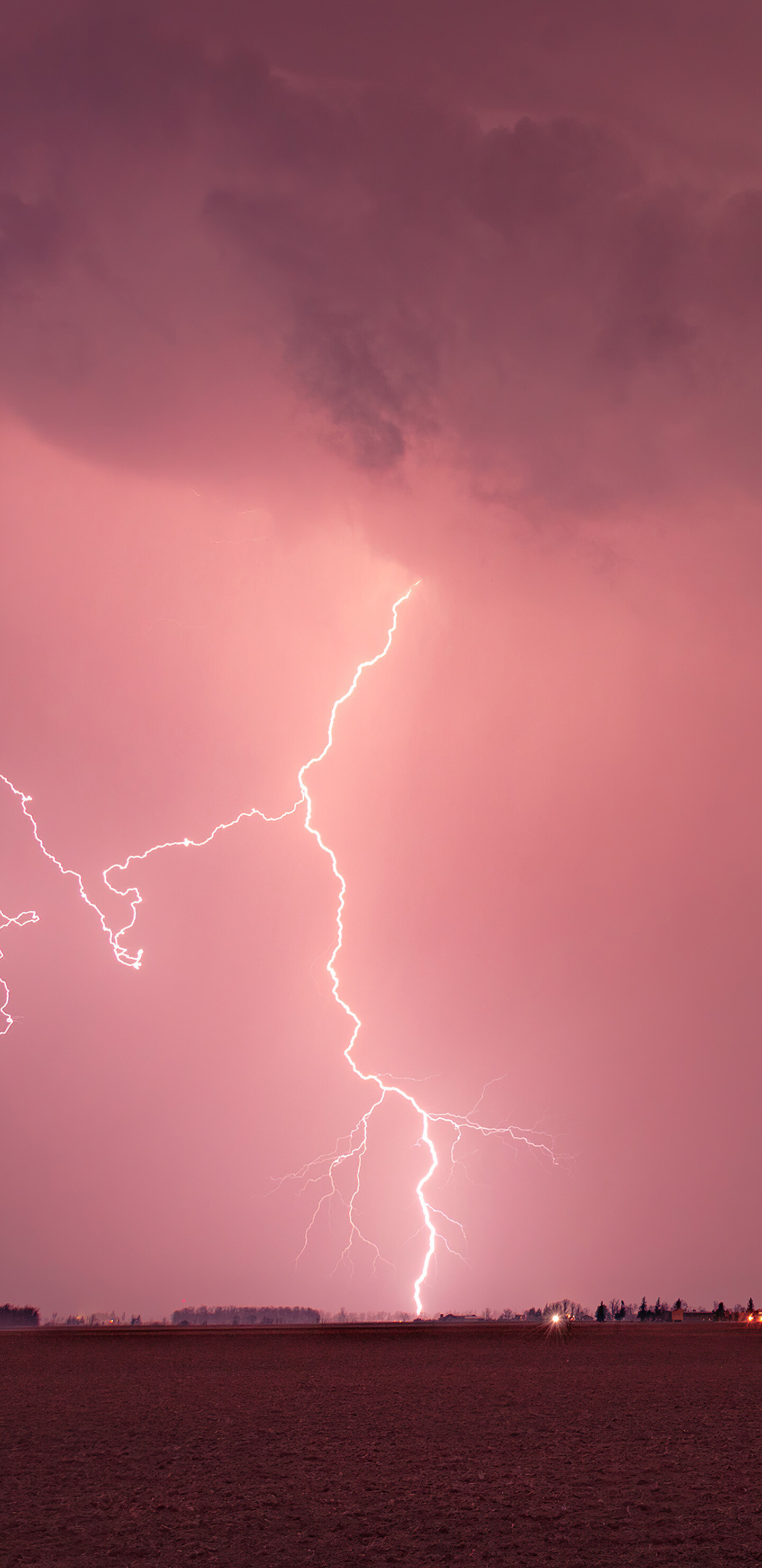 Thunder, Lightning storm, Samsung Galaxy Note, Nature, 1440x2960 HD Phone