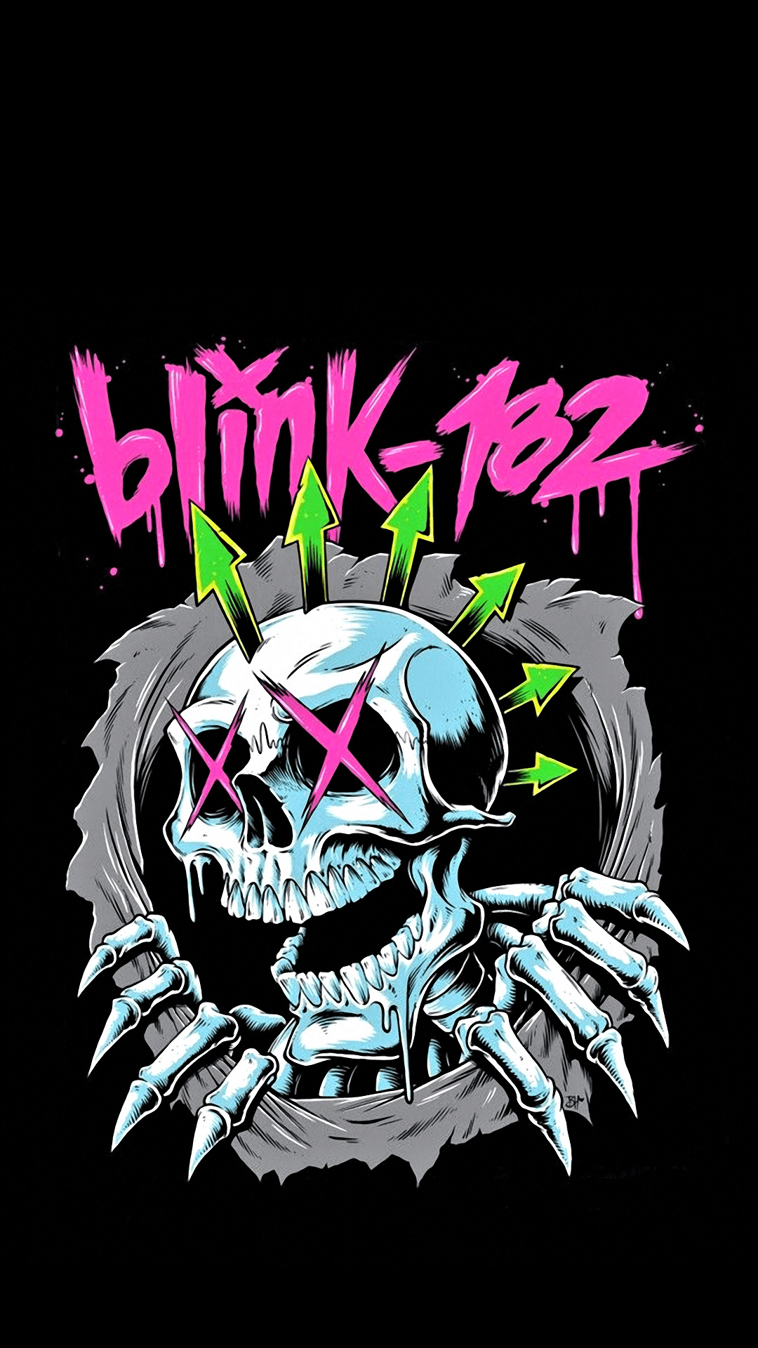 Blink-182, Energetic performances, Pop punk icons, iPhone wallpapers, 1080x1920 Full HD Phone