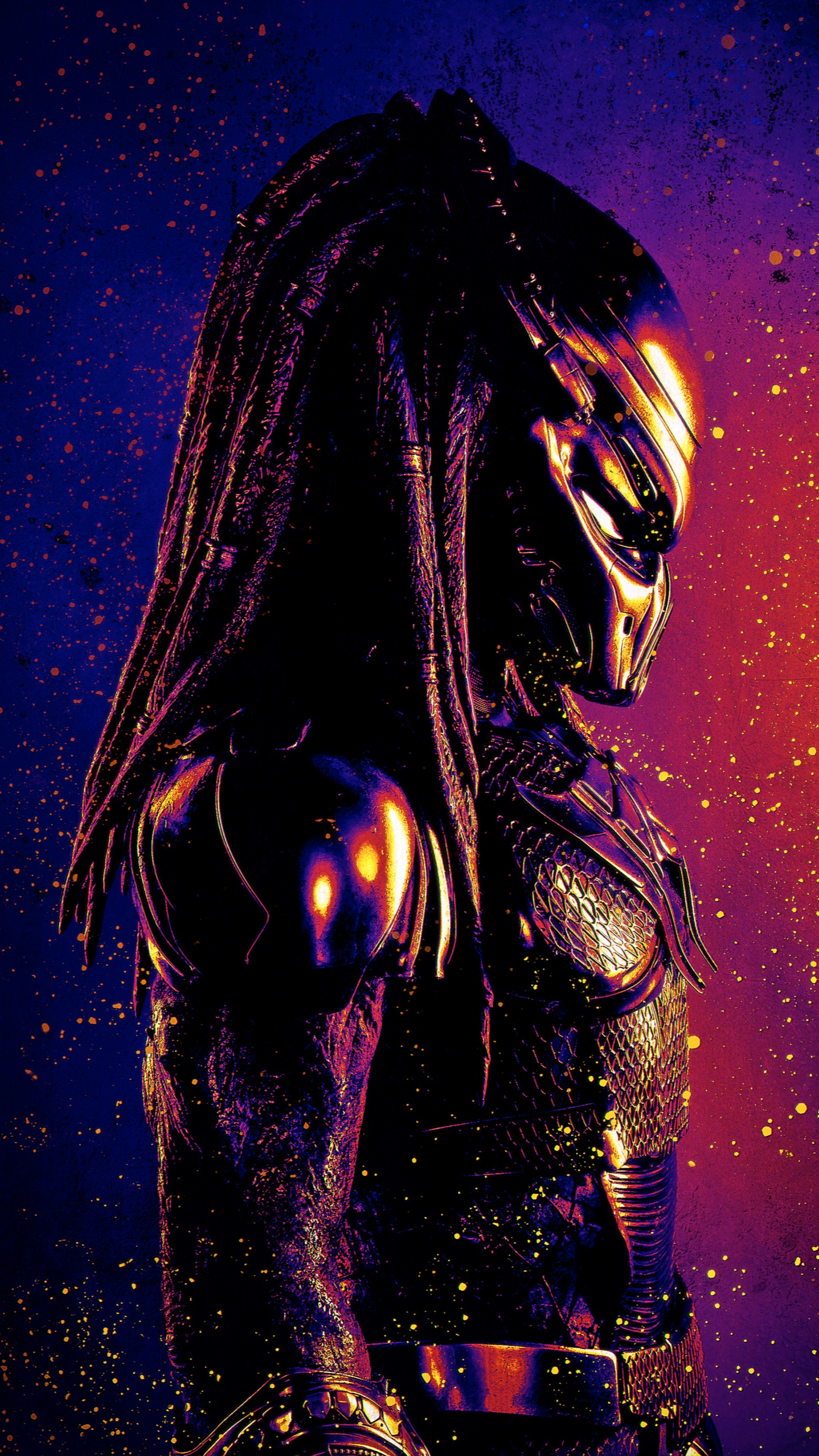 Predator: Extraterrestrial species characterized by its trophy hunting of other species for sport. 2160x3840 4K Background.