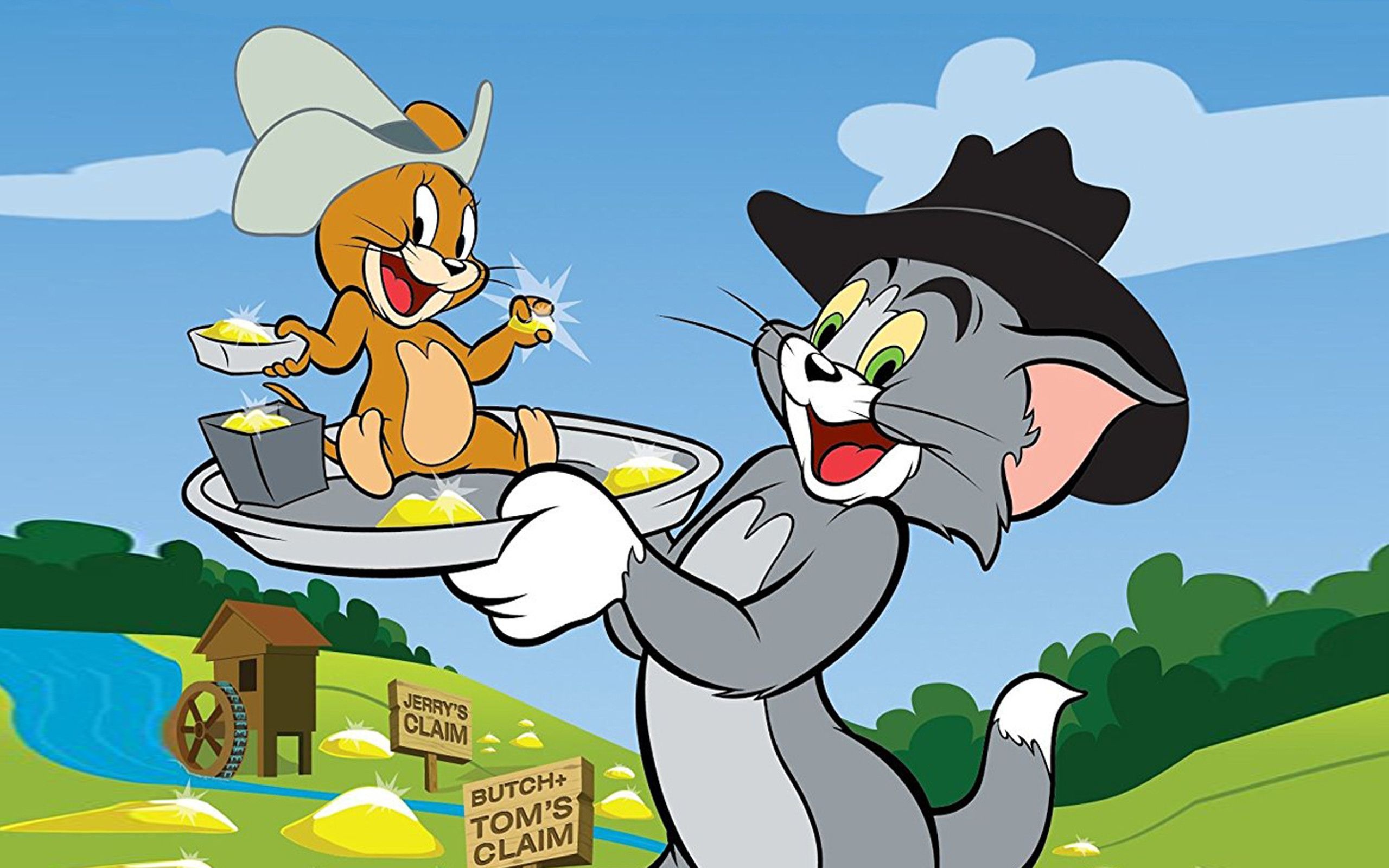 Tom and Jerry wallpaper, Classic animation, Beloved characters, Quirky humor, 2560x1600 HD Desktop