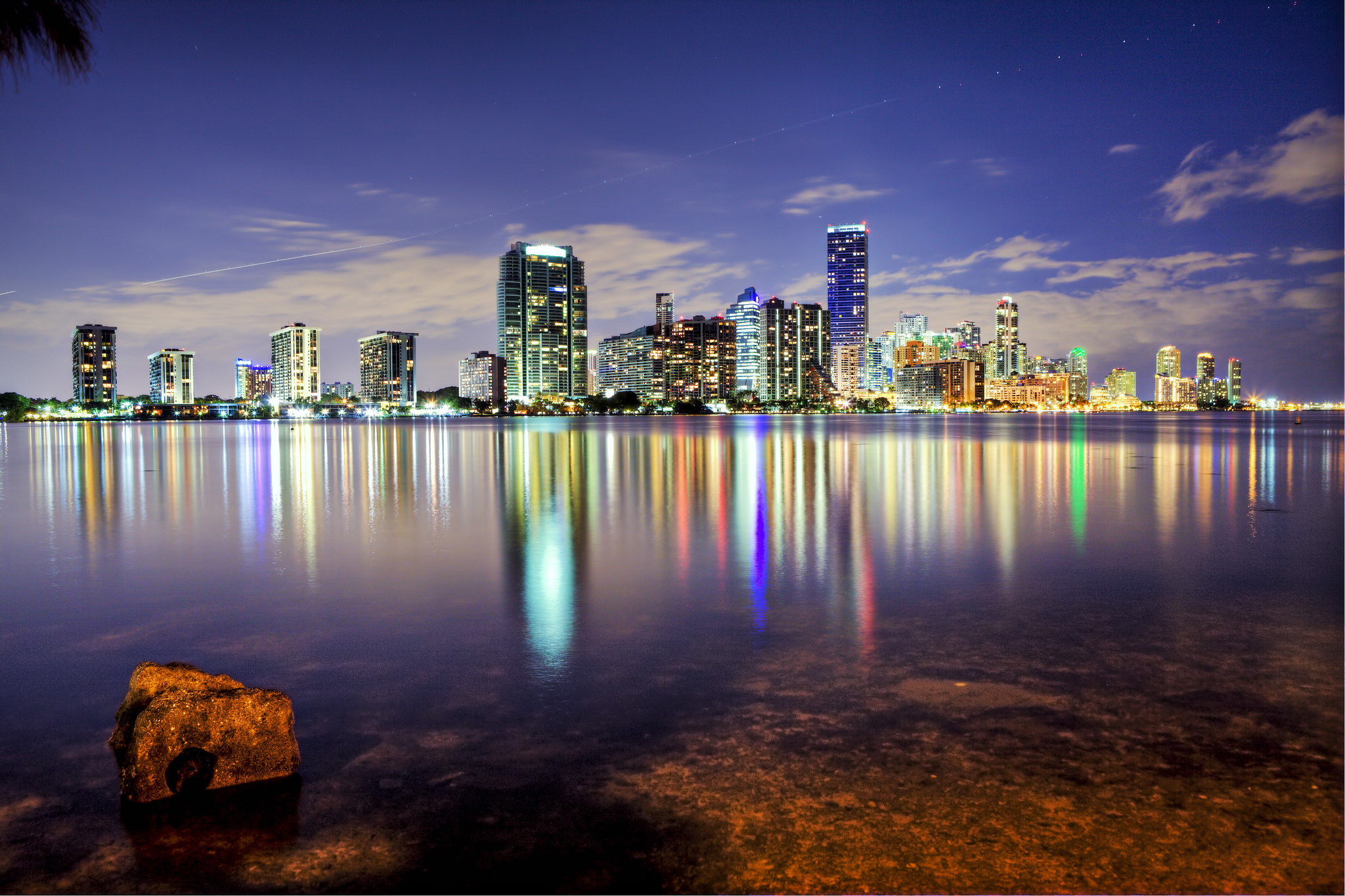 Florida: Southeastern region of the United States, Miami, City skyline. 2050x1370 HD Background.