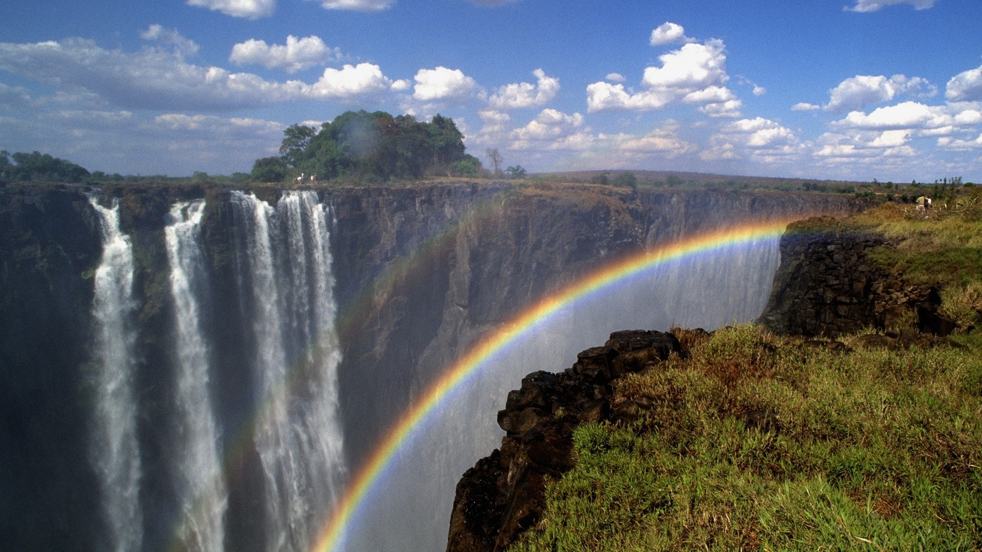 Zimbabwe Victoria Falls, HD wallpaper, Artistic beauty, Mesmerizing view, 1920x1080 Full HD Desktop