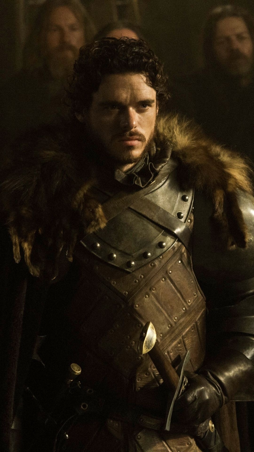 Richard Madden: The heir of House Stark to Winterfell and the north. 1080x1920 Full HD Wallpaper.