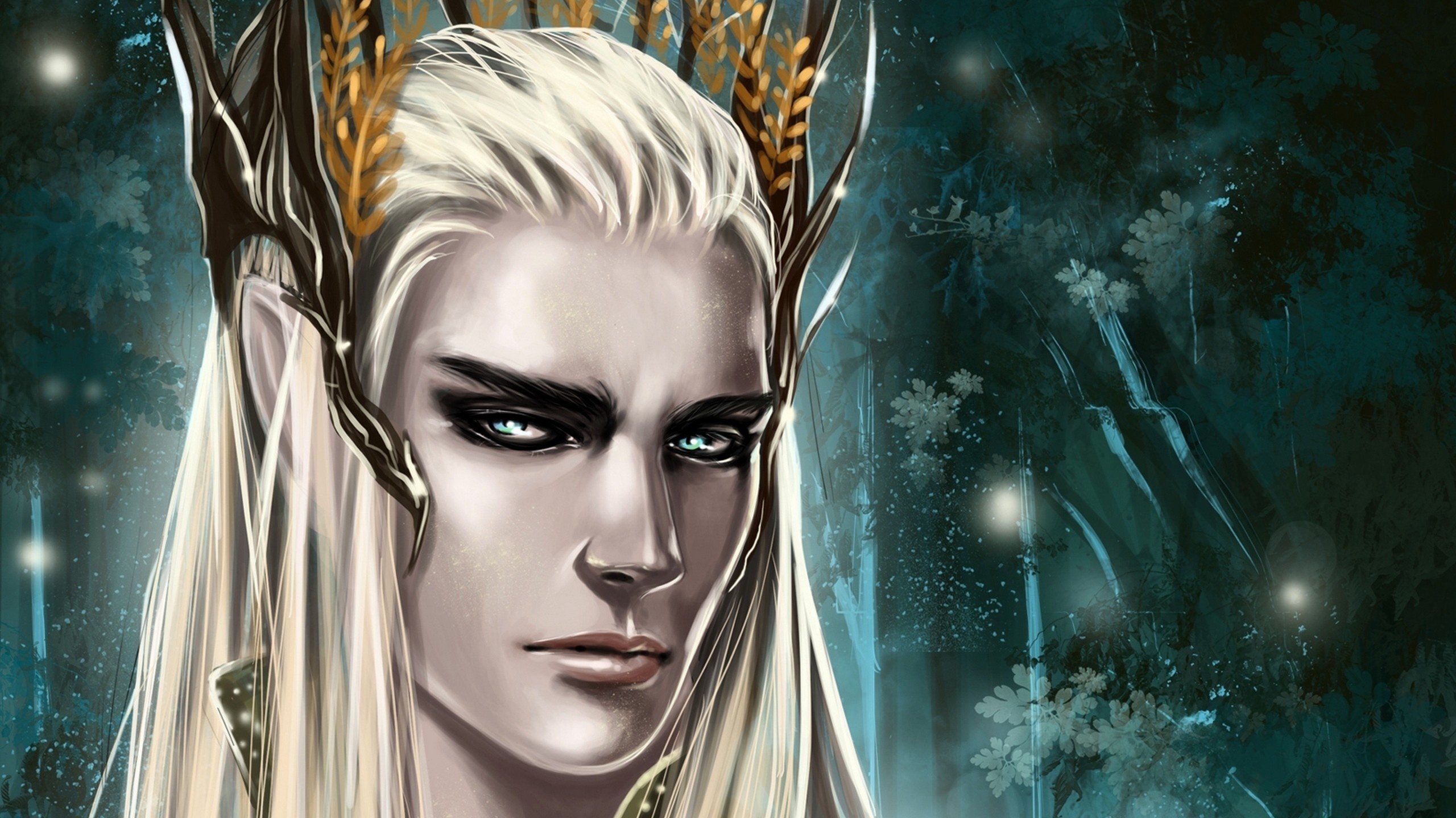 Silvan Elves, Galadriel wallpaper, Ethereal beauty, Elven queen, 2560x1440 HD Desktop