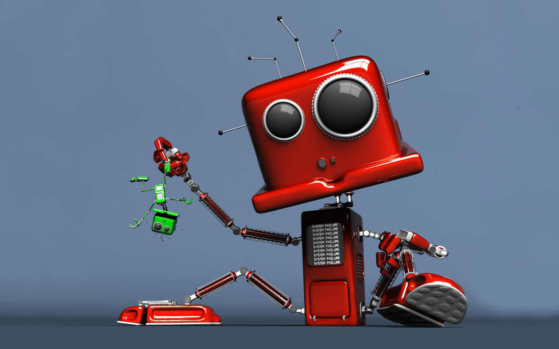 Robot other, System failure robot, Wallpaper theme, Futuristic vibes, 1920x1200 HD Desktop