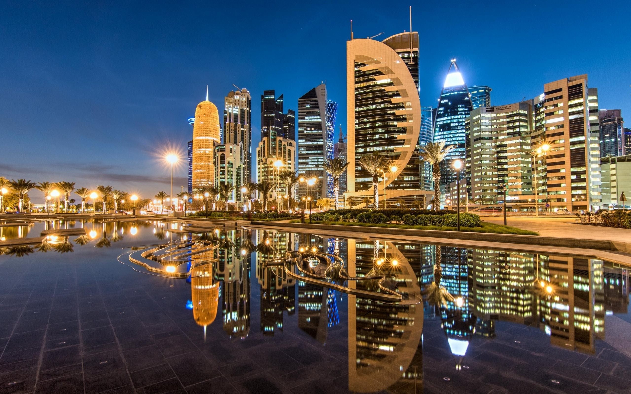 Doha, Wallpapers, Skyscrapers, Sheraton Park, 2560x1600 HD Desktop