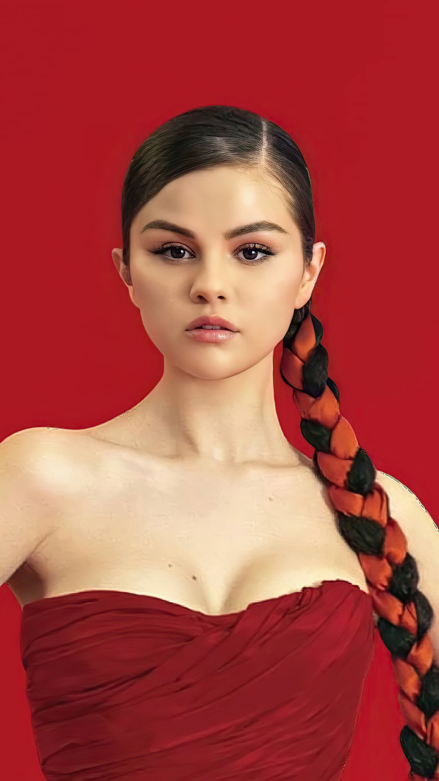 Selena Gomez: Revelacion, The fourth extended play by American singer, Released on March 12, 2021, by Interscope Records. 1440x2560 HD Background.