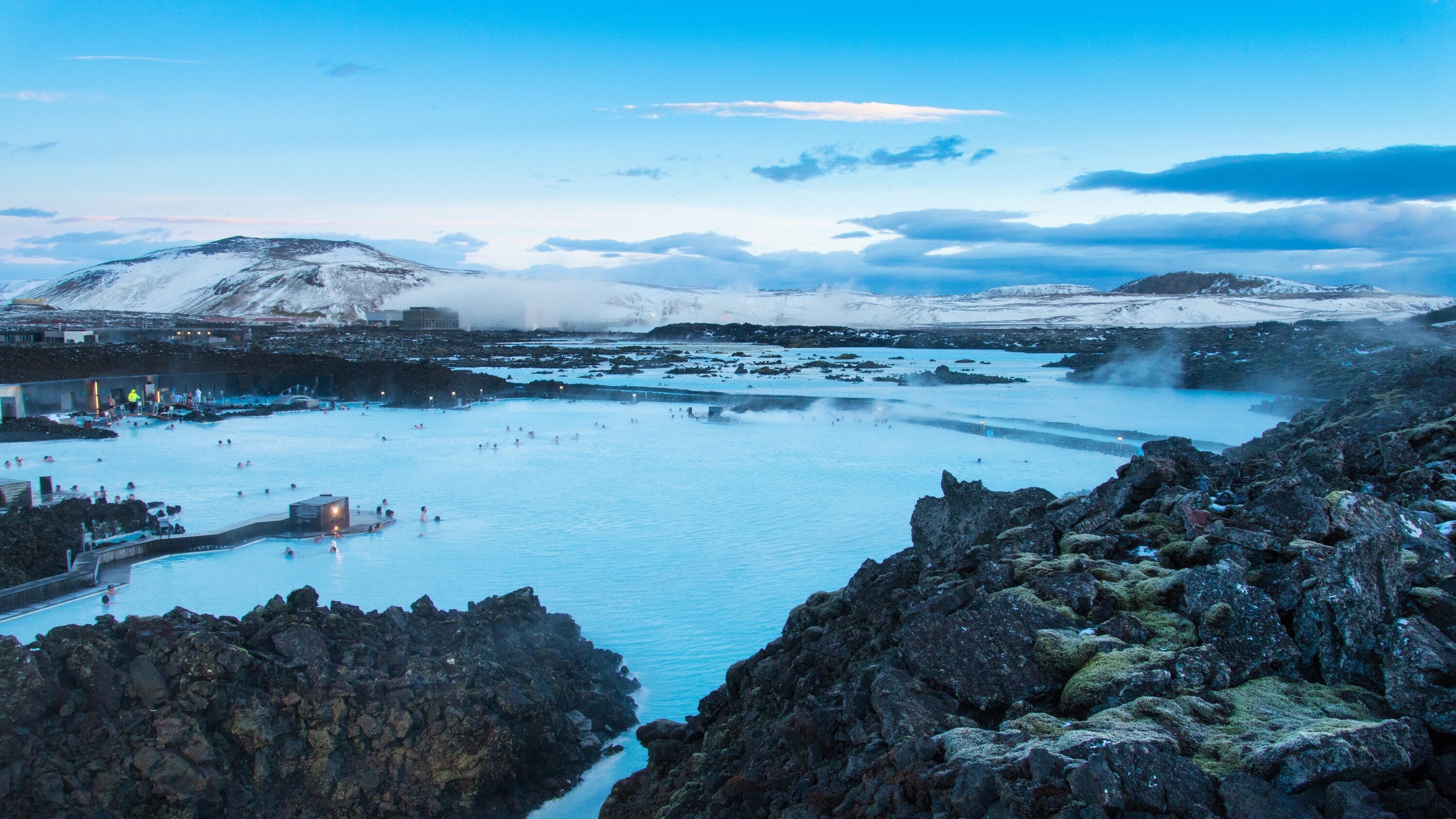 Blue Lagoon, Iceland, Tourist attraction, Beloved, 3000x1690 HD Desktop