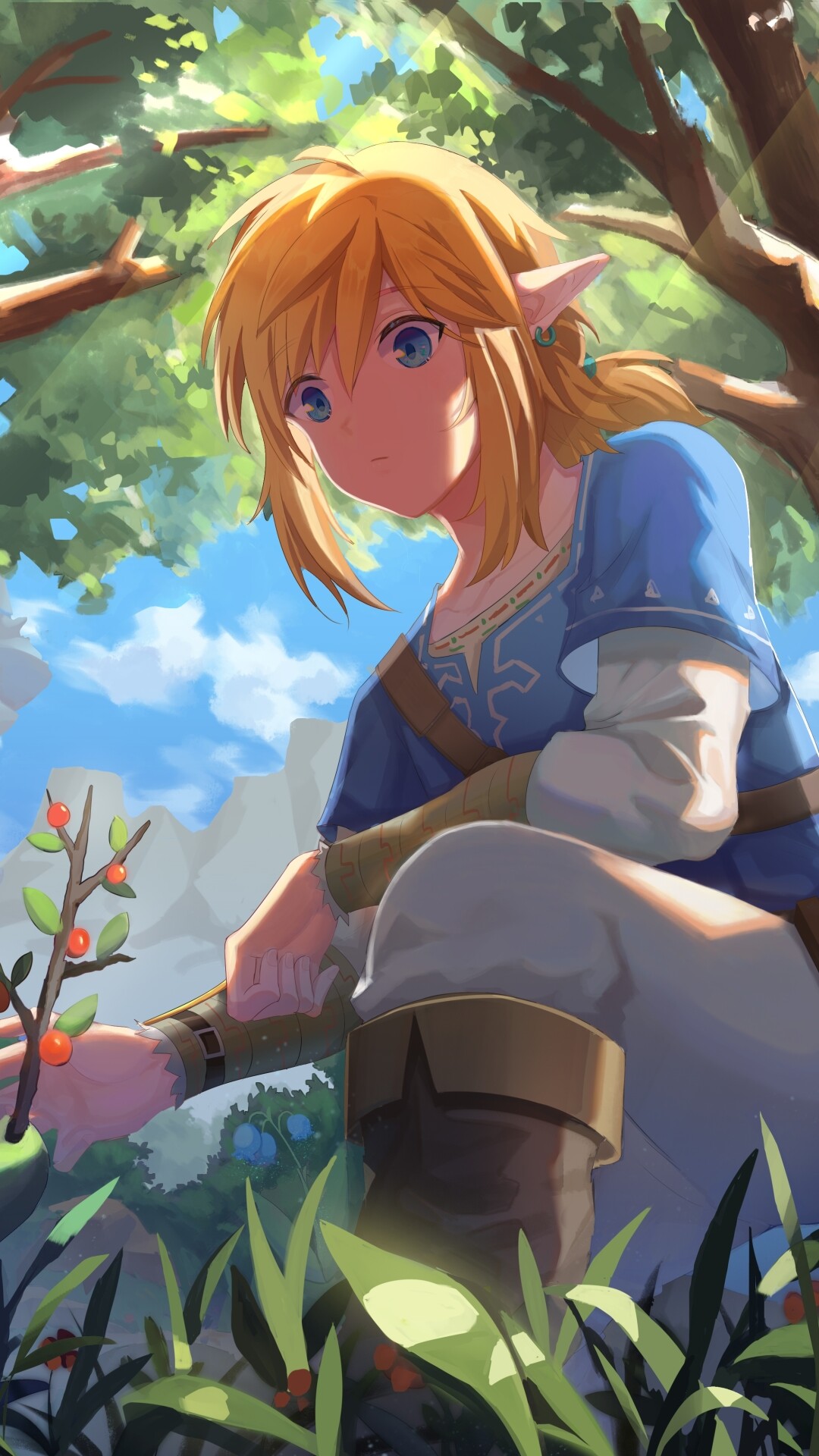 The Legend of Zelda: Link, A courageous young Hylian man, The protagonist. 1080x1920 Full HD Wallpaper.