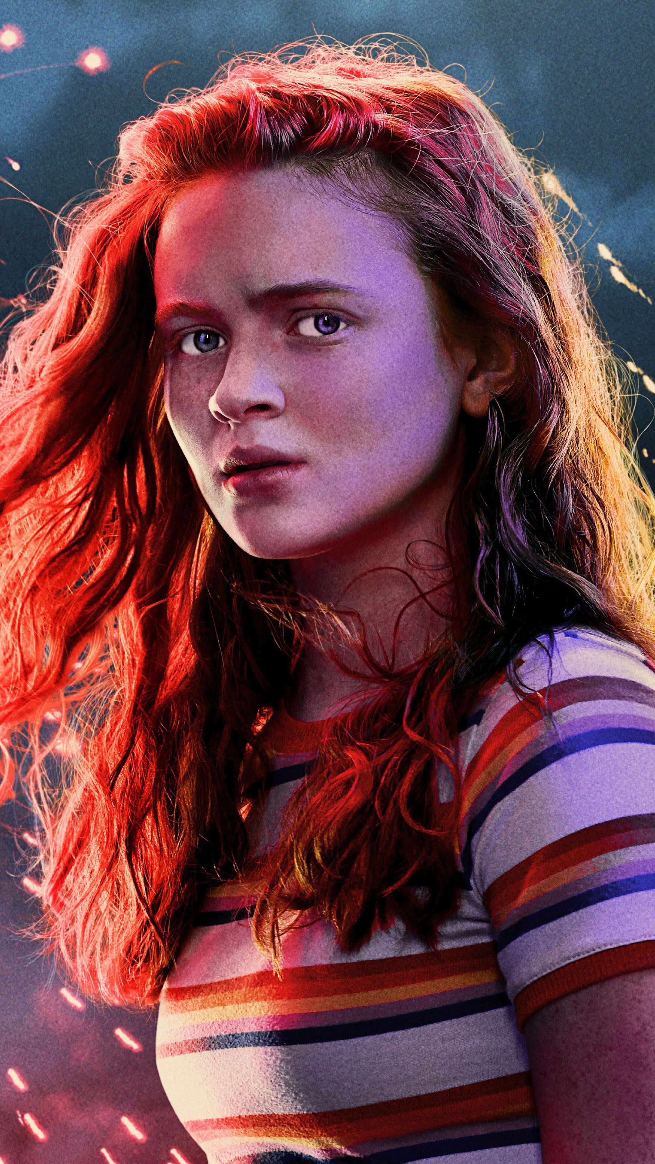 Stranger Things: Maxine "Max" Mayfield, Susan Hargrove's biological daughter. 2160x3840 4K Background.