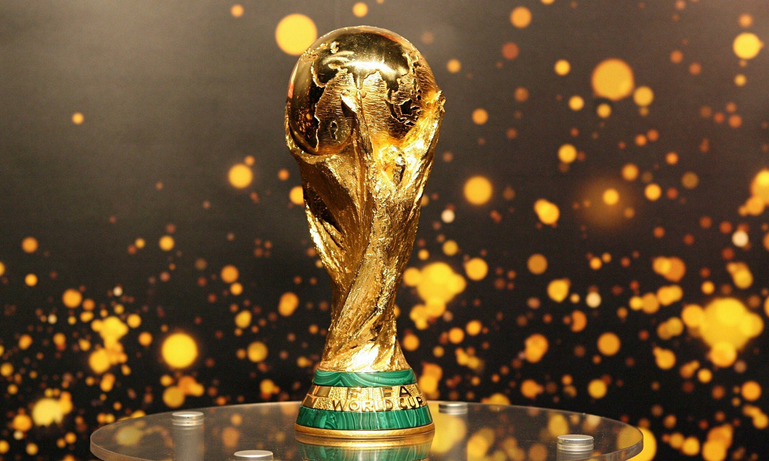 2022er FIFA-Weltmeisterschaft, Trophen-Hintergrundbilder, Globale Sportveranstaltung, Fuballfieber, 2560x1540 HD Desktop
