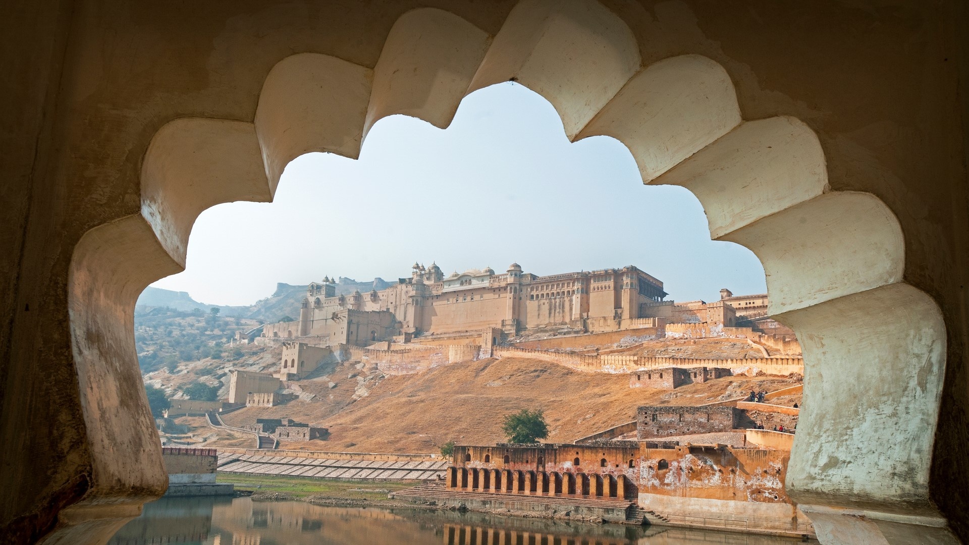 Amber Fort, Incredible beauty, Rajasthan marvel, Windows 10 spotlight, 1920x1080 Full HD Desktop