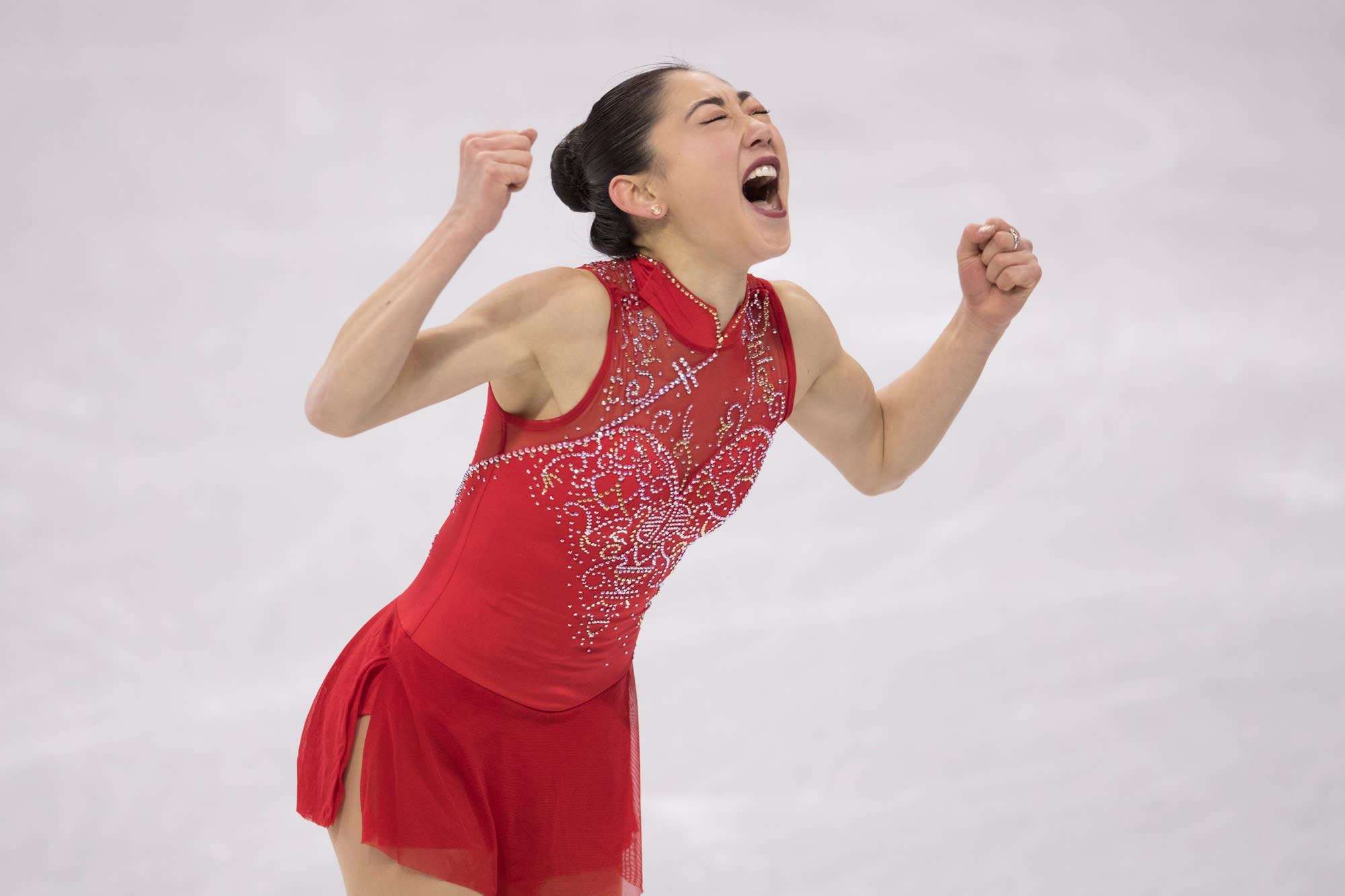 Single Skating: Mirai Nagasu, A 2018 Olympic Games team event bronze medalist, A three-time Four Continents medalist. 2000x1340 HD Background.