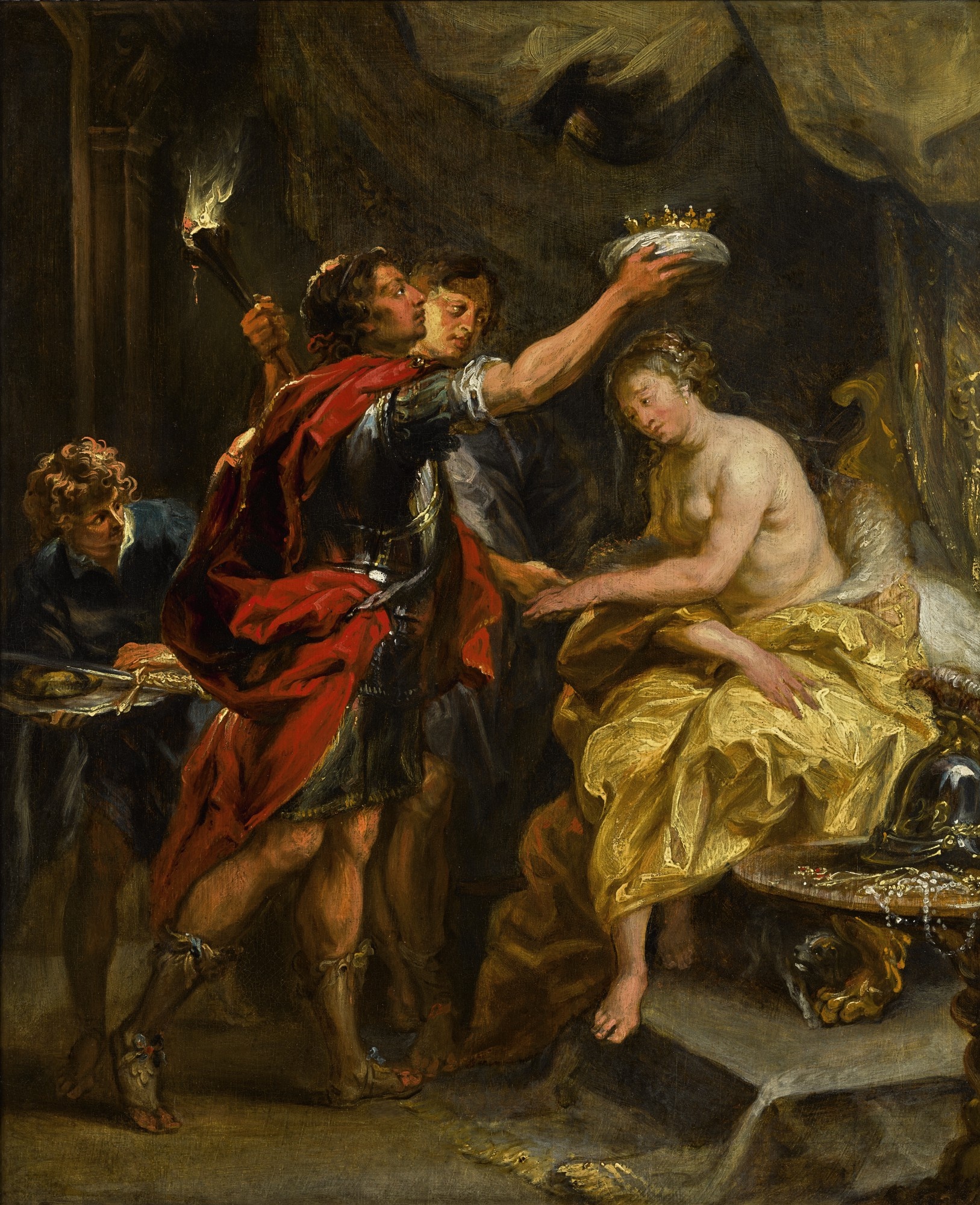 Alexander the Great, Jan Boeckhorst, Roxana, Master paintings, 1630x2000 HD Phone