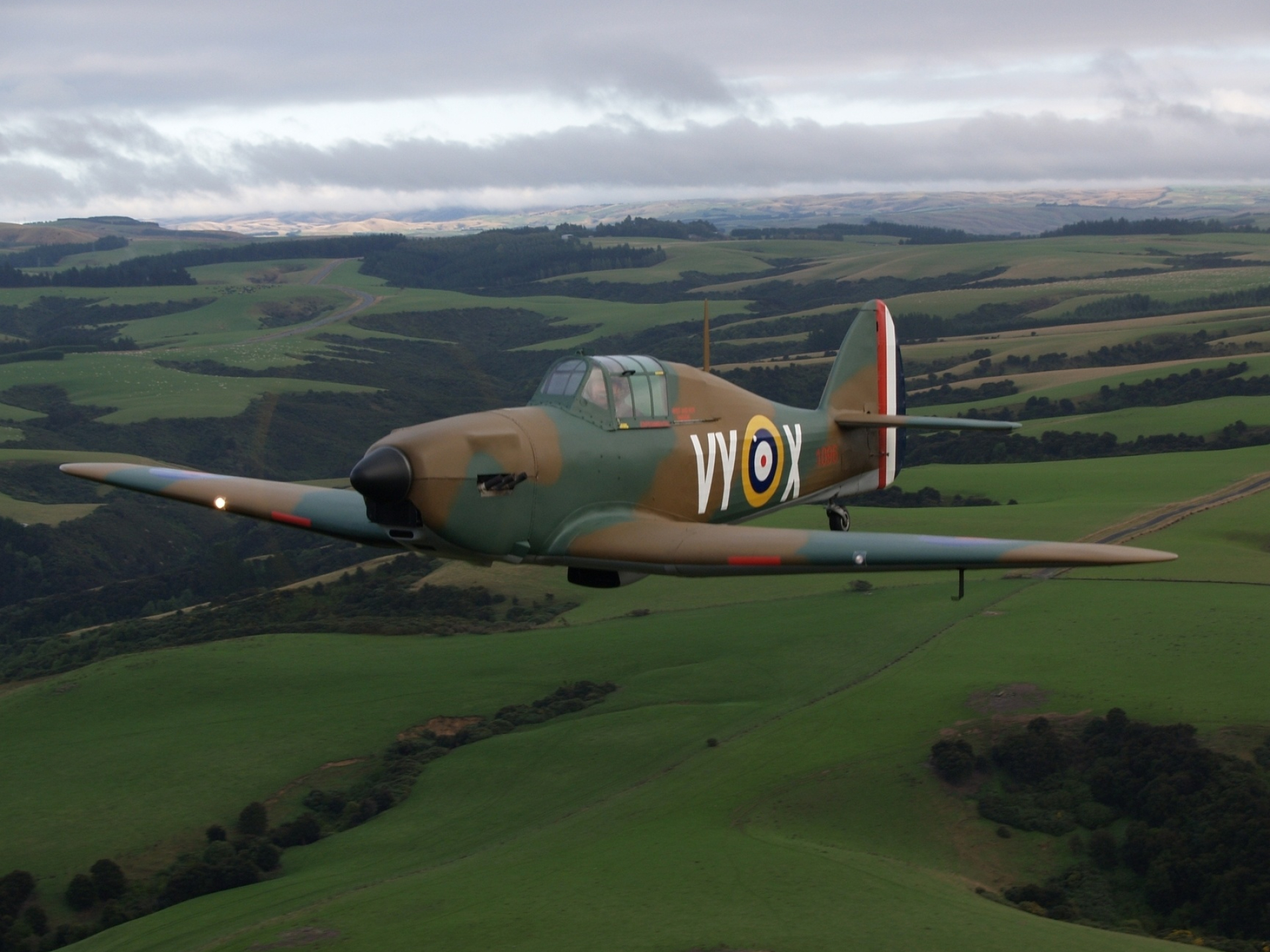 Hawker Hurricane, Historical aircraft, Royal Air Force, World War II, 1920x1440 HD Desktop