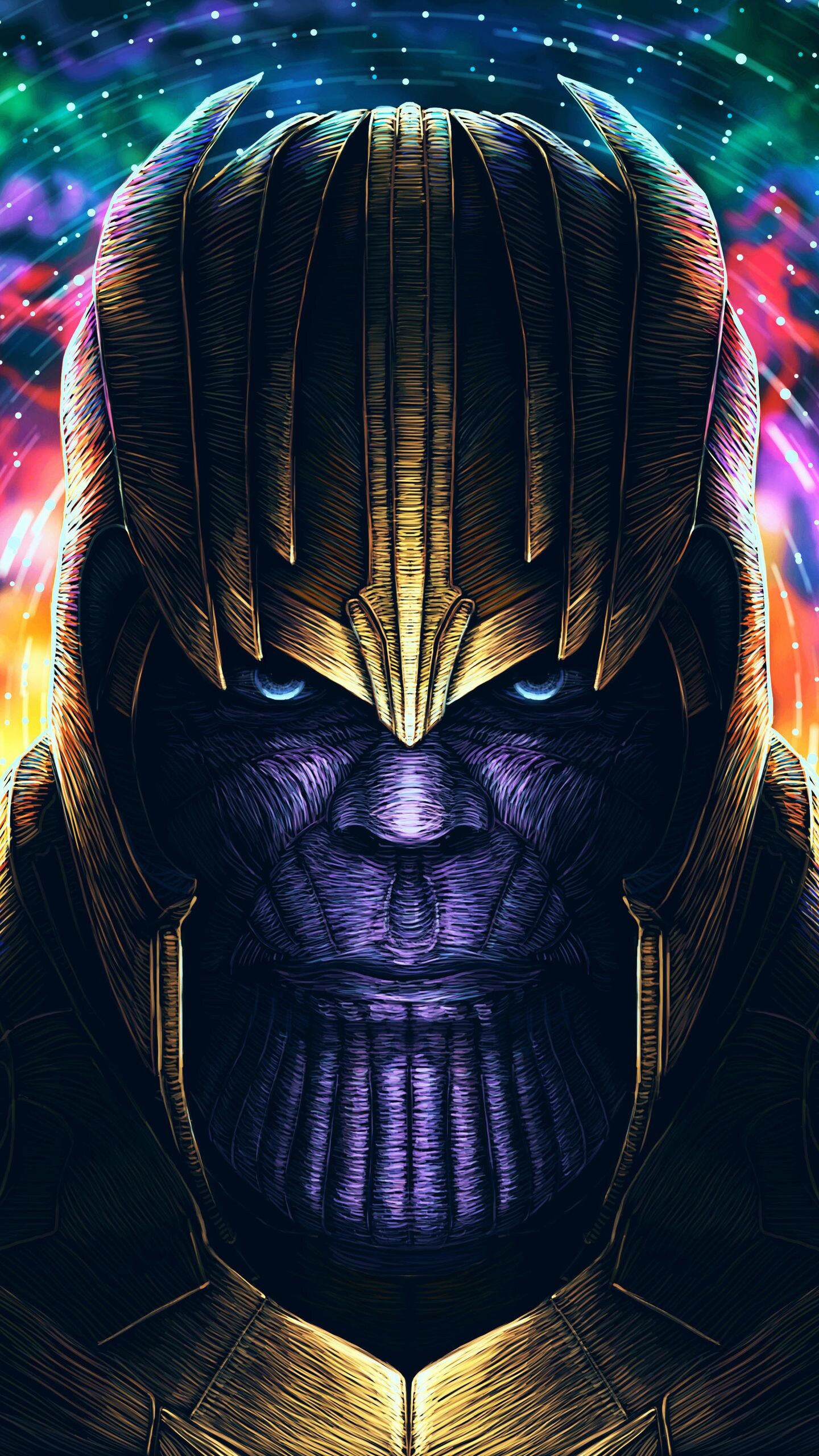 Marvel Villain: Thanos, Comics, Superheroes. 1440x2560 HD Wallpaper.