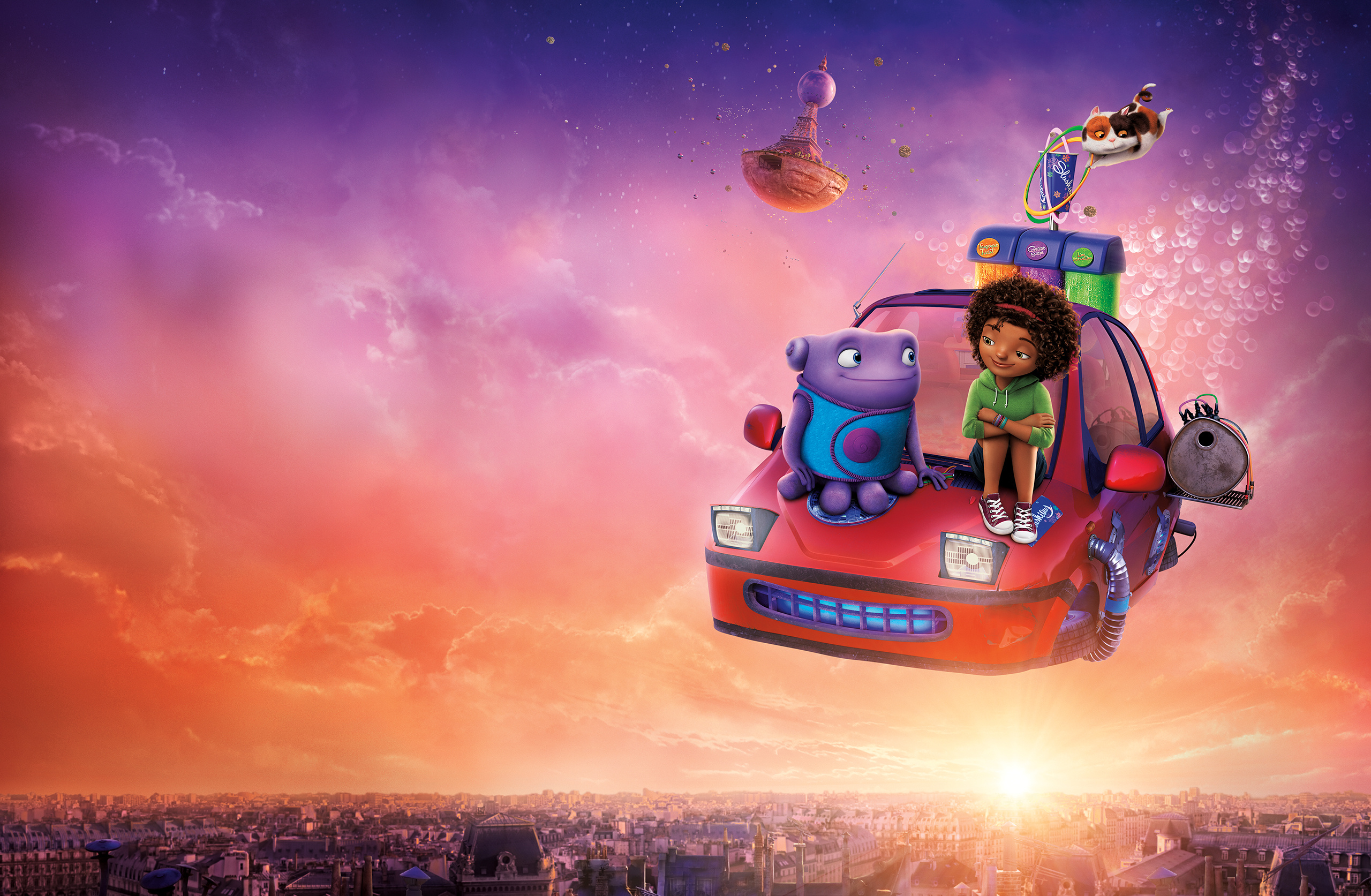 DreamWorks: Home, Jim Parsons as Oh, a Boov fugitive. 2560x1680 HD Wallpaper.