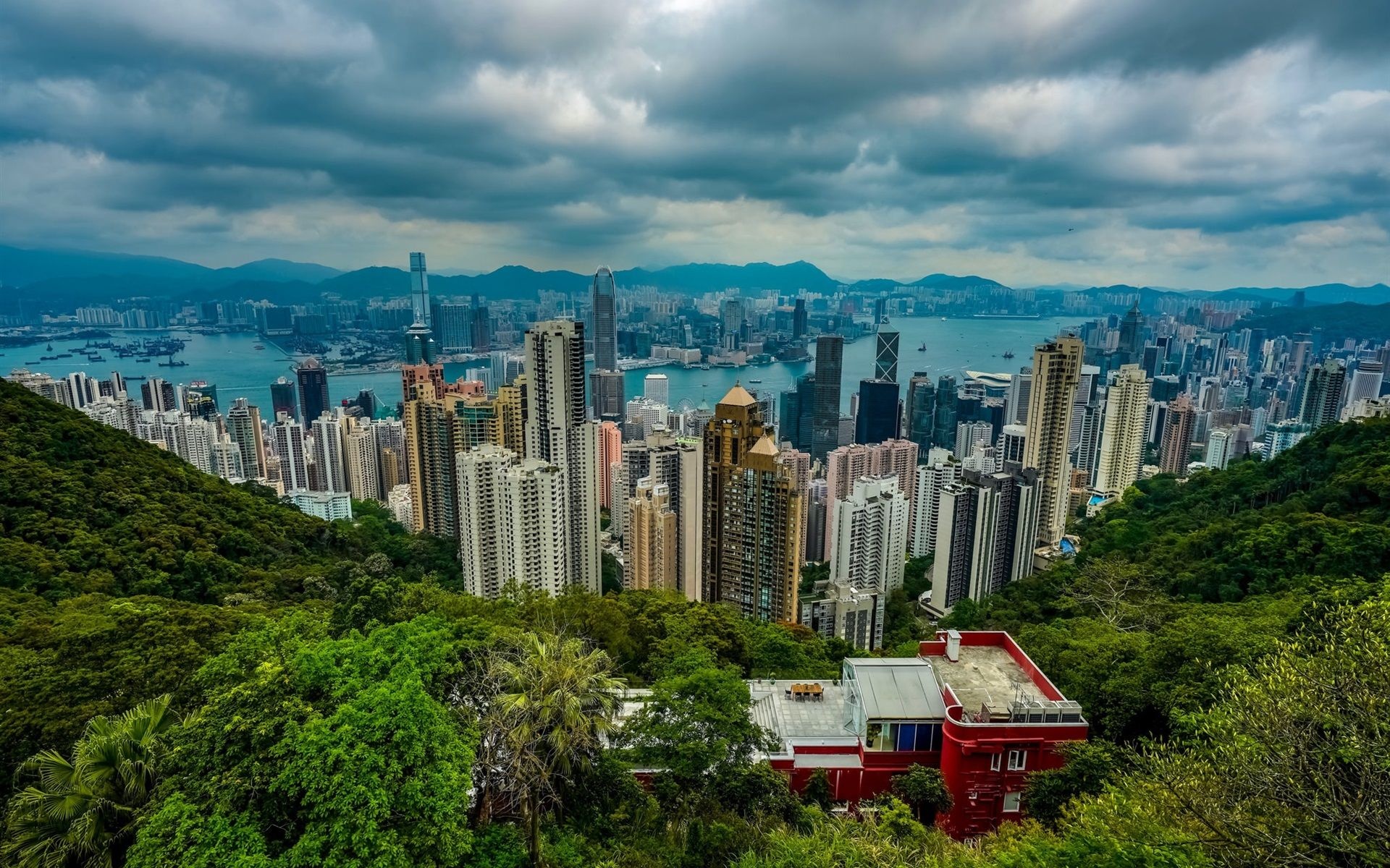 Hong Kong skyline, Travels, City view, HD wallpapers, 1920x1200 HD Desktop
