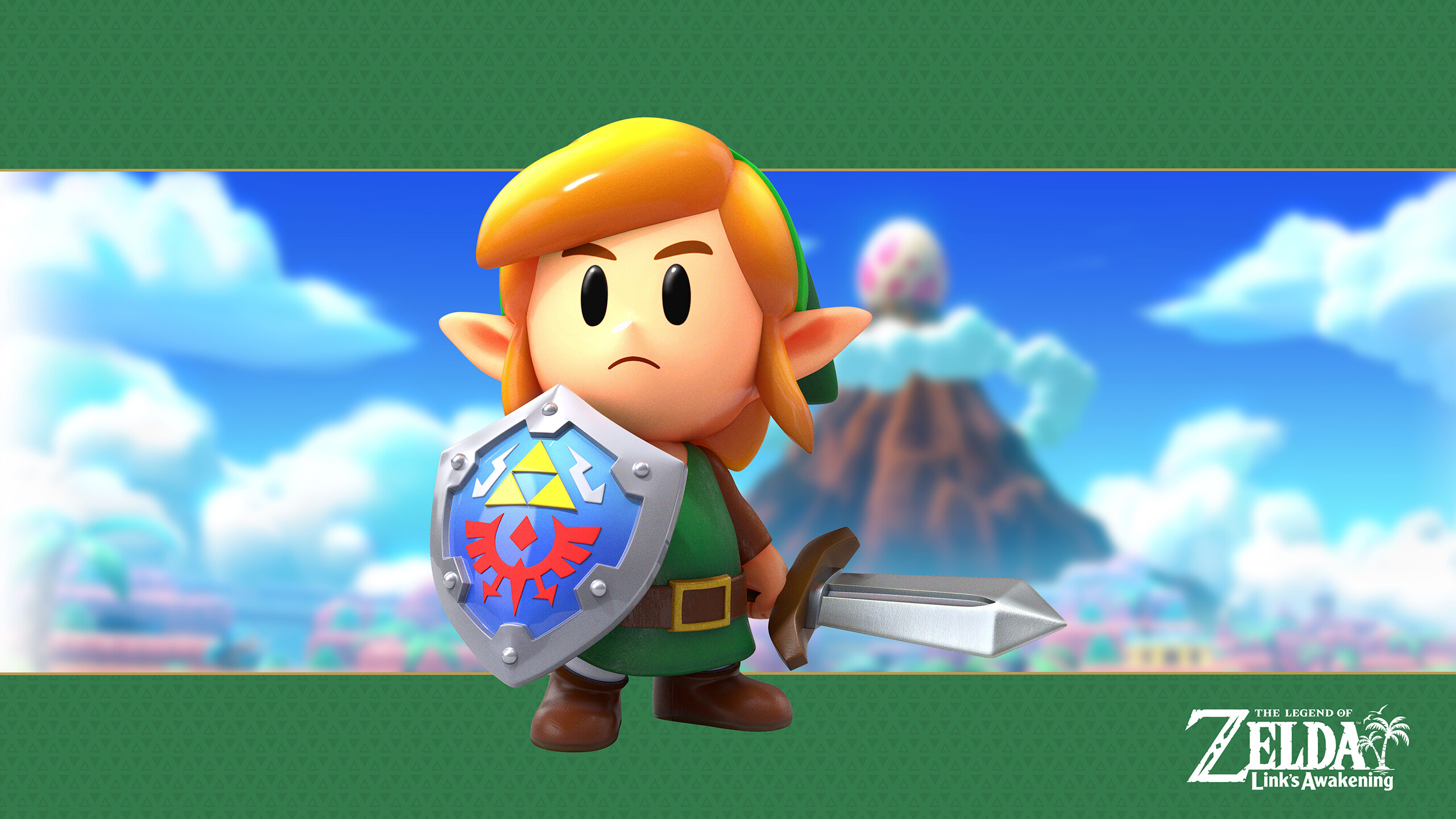 The Legend of Zelda: Link's Awakening, A remake of the 1993 game of the same name, Link. 2560x1440 HD Wallpaper.