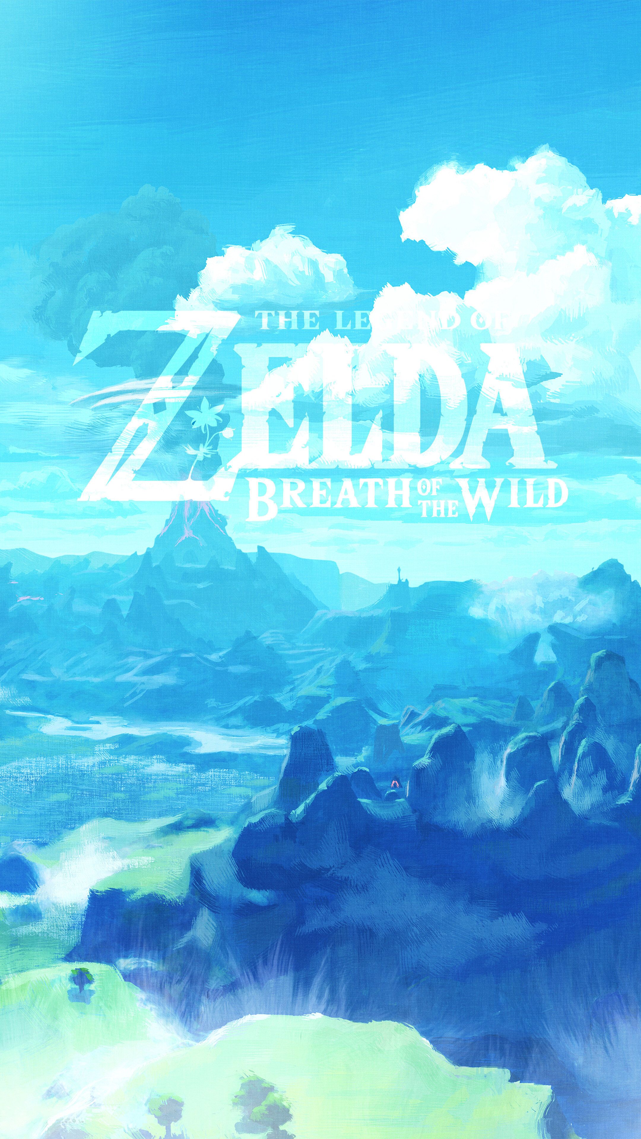 The Legend of Zelda: Breath of the Wild, Hyrule, Calamity Ganon. 2160x3840 4K Wallpaper.