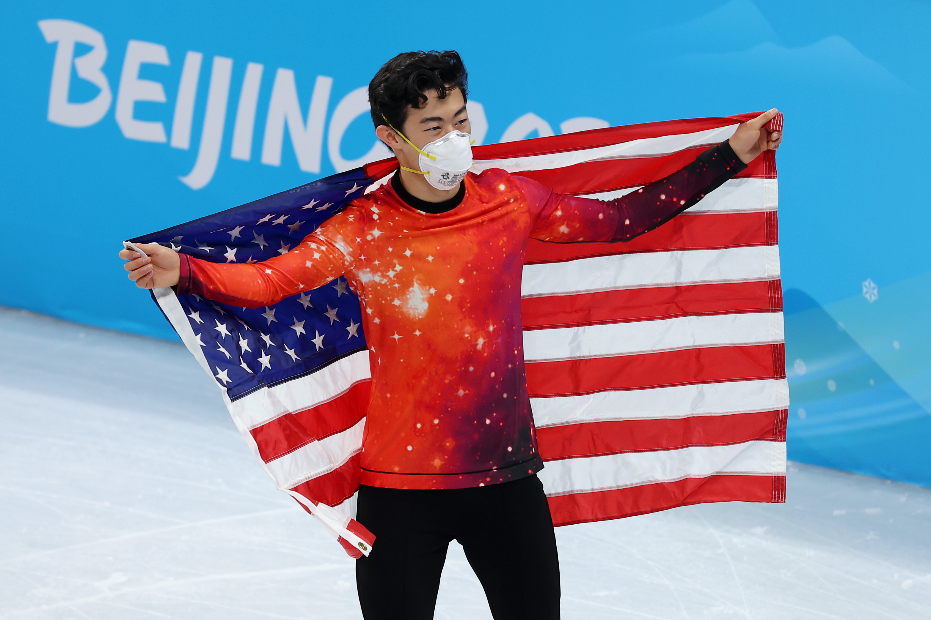 Nathan Chen, Gold medal victory, Figure skating triumph, Viewers' ecstasy, 3140x2090 HD Desktop