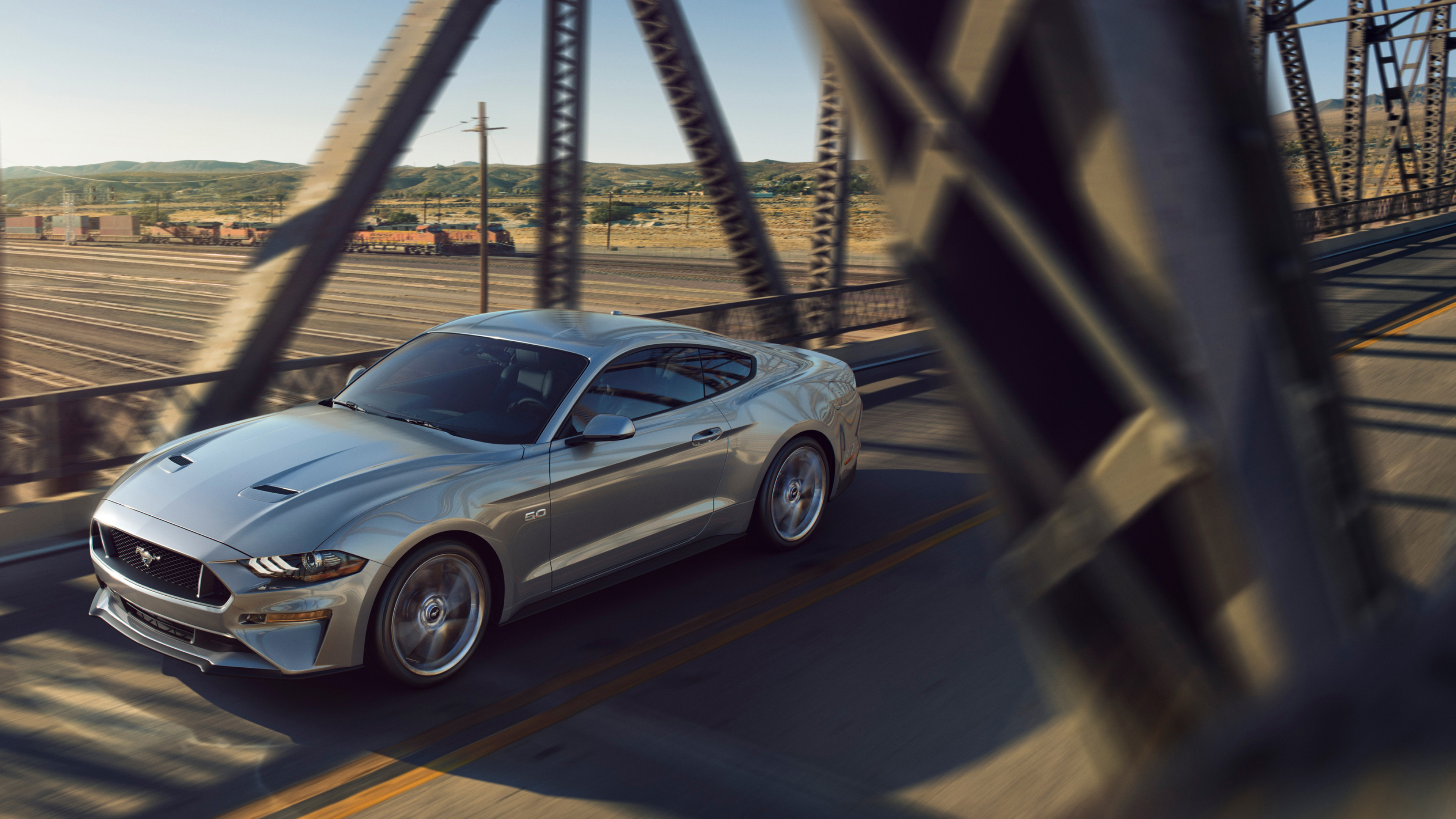 Ford Mustang: The world's best-selling sports car since its release in 1964. 3840x2160 4K Background.