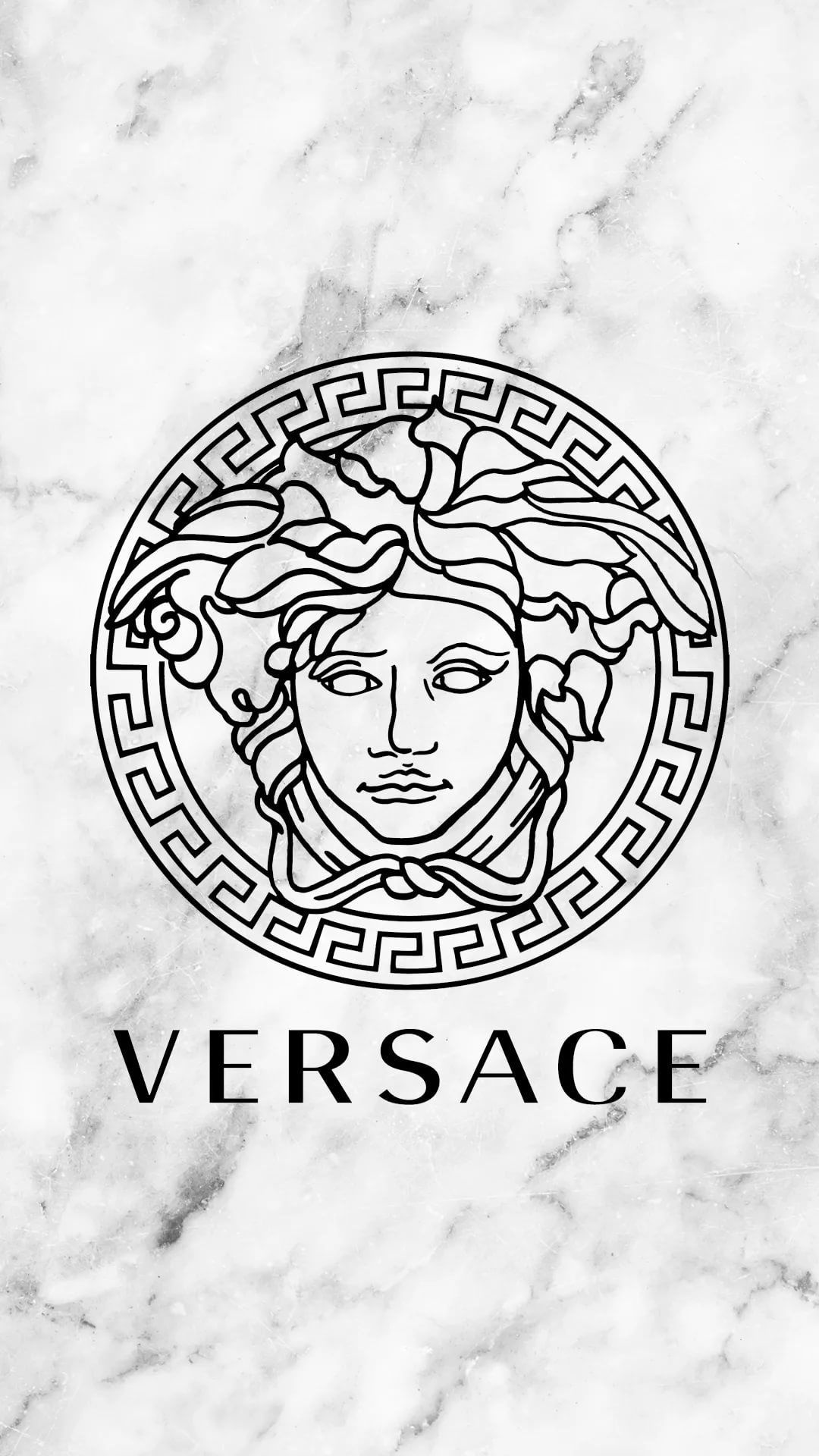 Versace: A notable emblem, The Medusa's head, The brand's symbol. 1080x1920 Full HD Wallpaper.