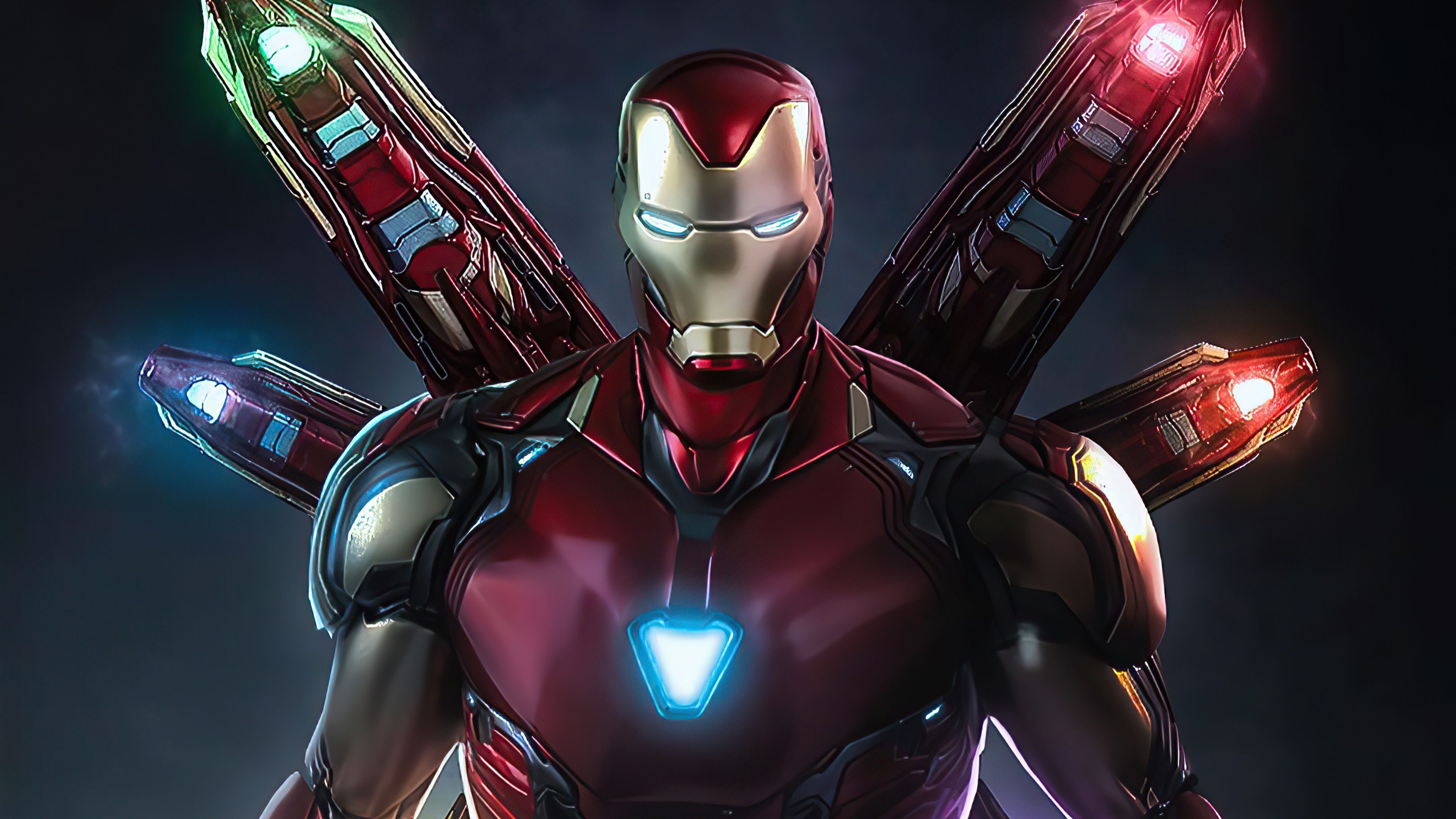 Iron Man Suit, Infinity War edition, Heroic battles, Superhuman strength, 3840x2160 4K Desktop
