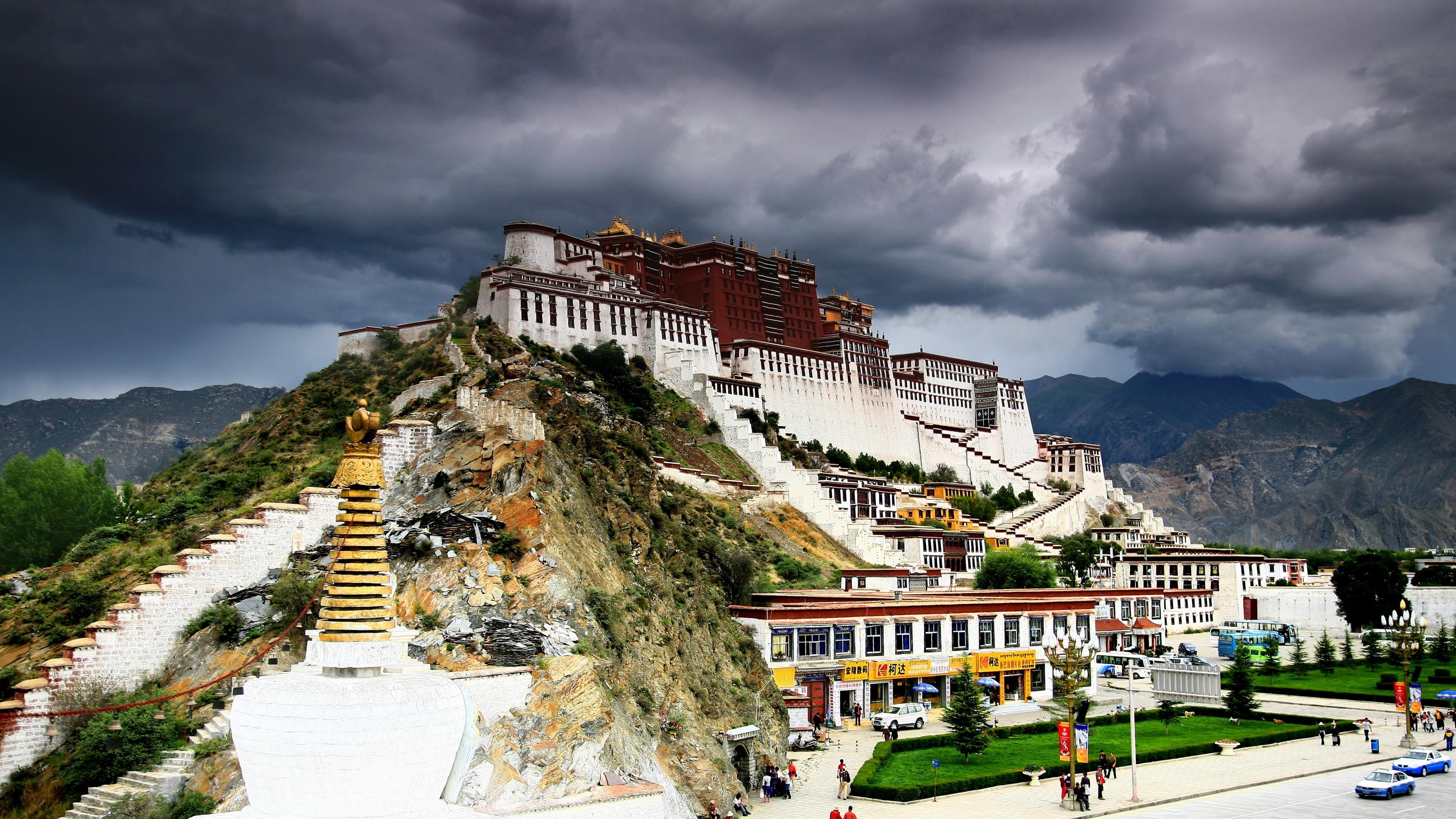 Potala Palace, Lhasa, 4K HD Wallpapers, Backgrounds, 3840x2160 4K Desktop