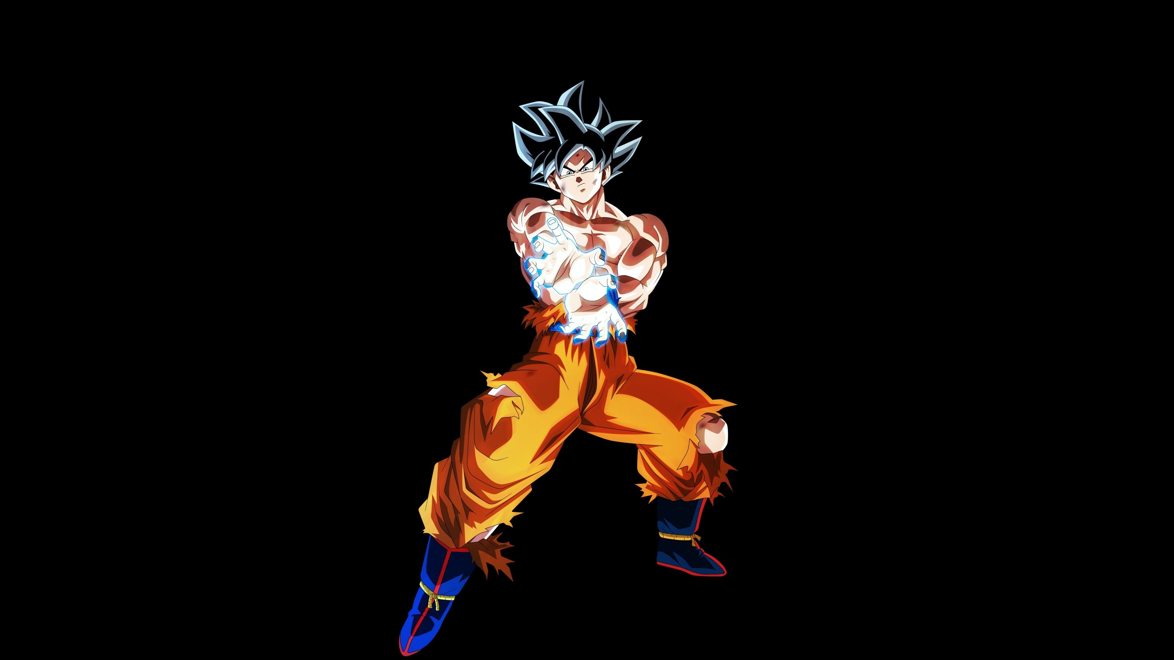 Goku Kamehameha: Dragon Ball manga series, A boy with superhuman strength, The Earth's mightiest warrior. 3840x2160 4K Background.