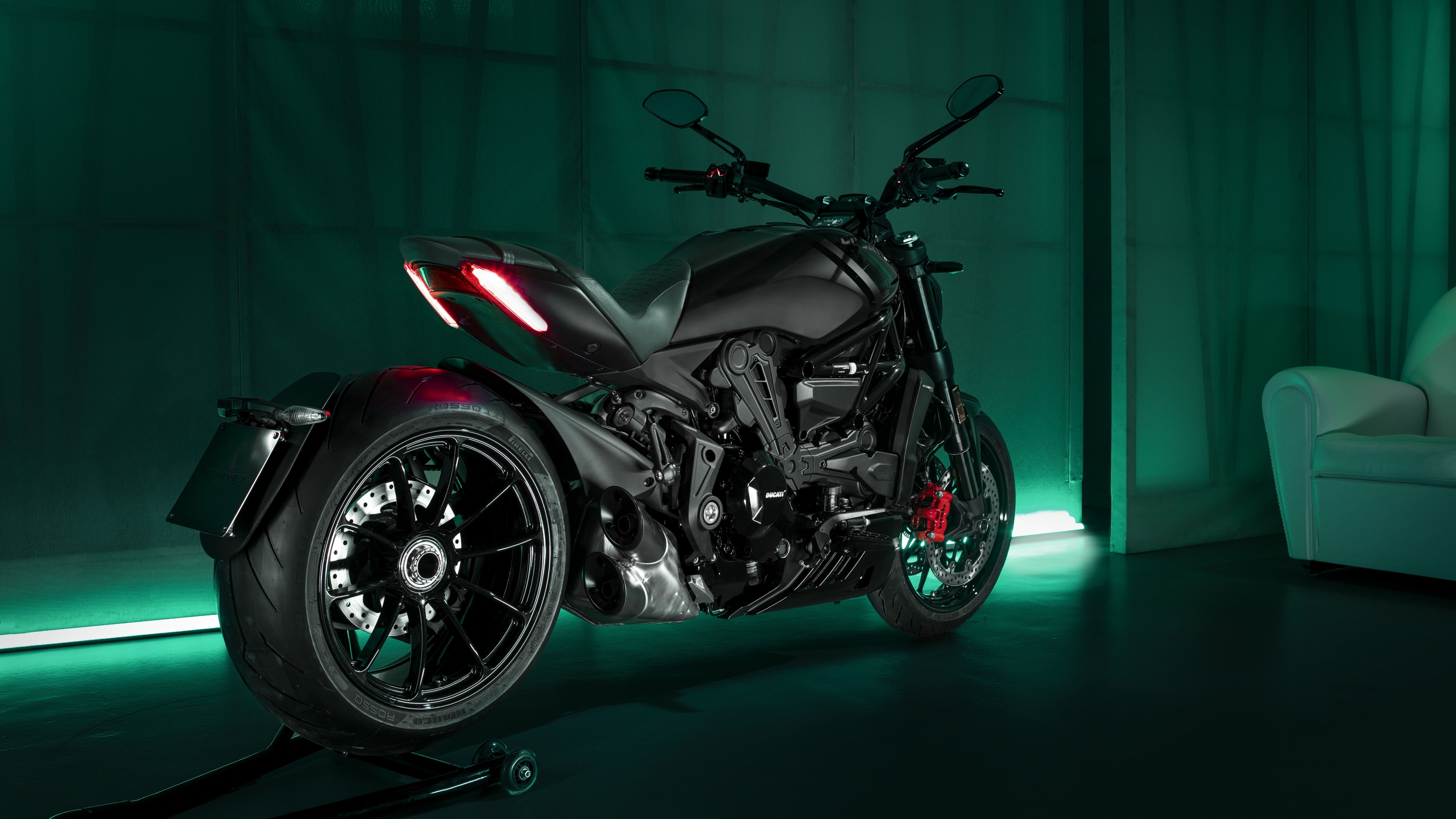 Ducati XDiavel, Stylish and powerful, Nera edition, Exhilarating ride, 3840x2160 4K Desktop