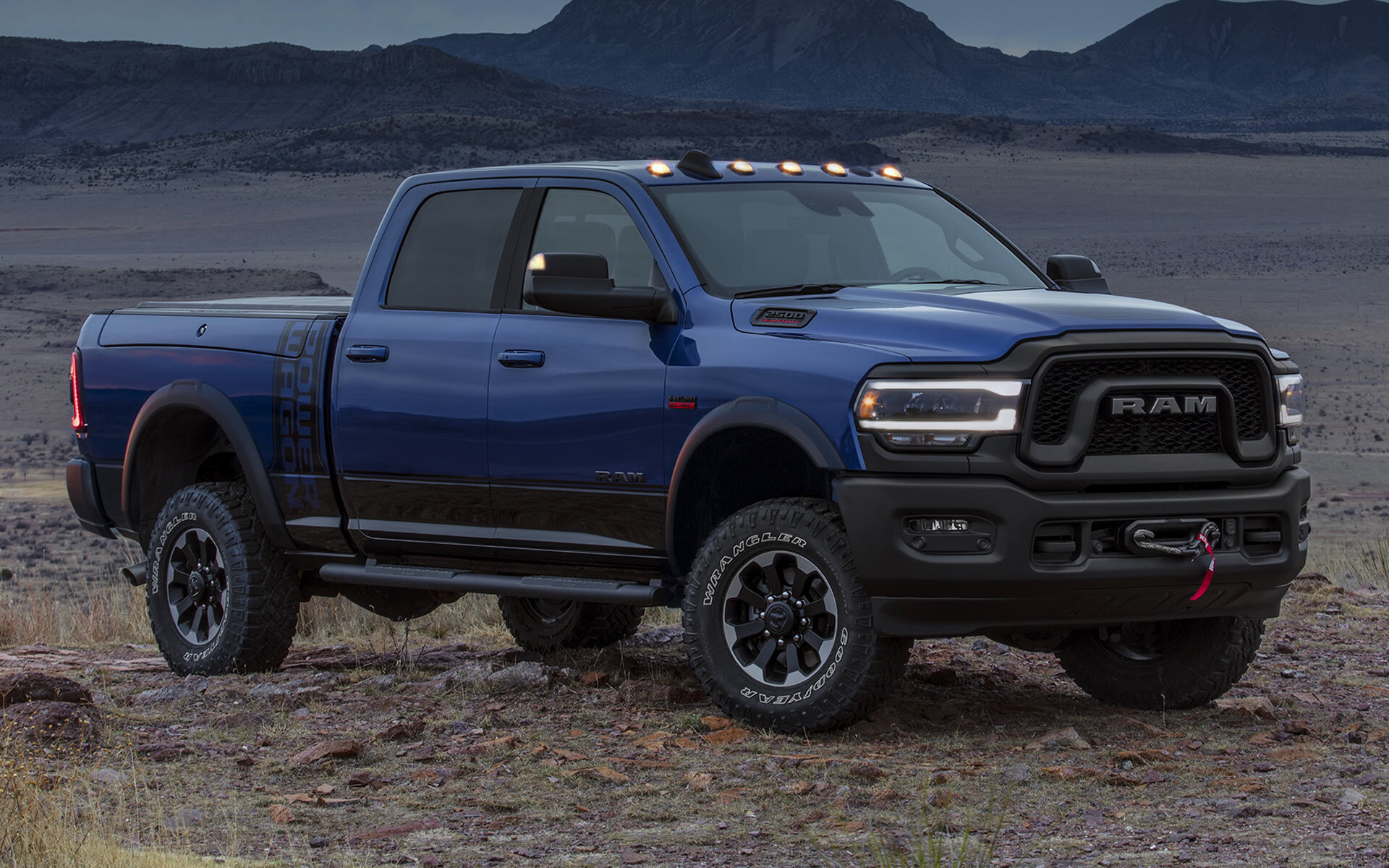 Ram Pickup: Power Wagon model was introduced for 2005, A light-duty truck. 1920x1200 HD Background.