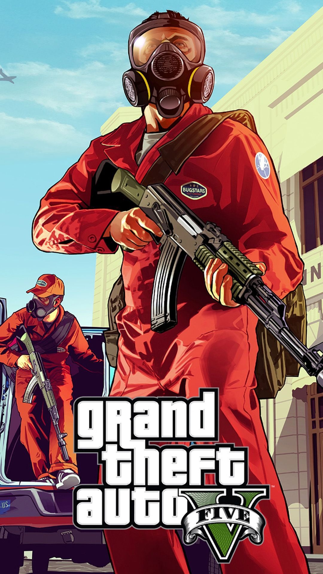 GTA V, Open-world adventure, Crime-ridden streets, Cunning criminals, 1080x1920 Full HD Phone