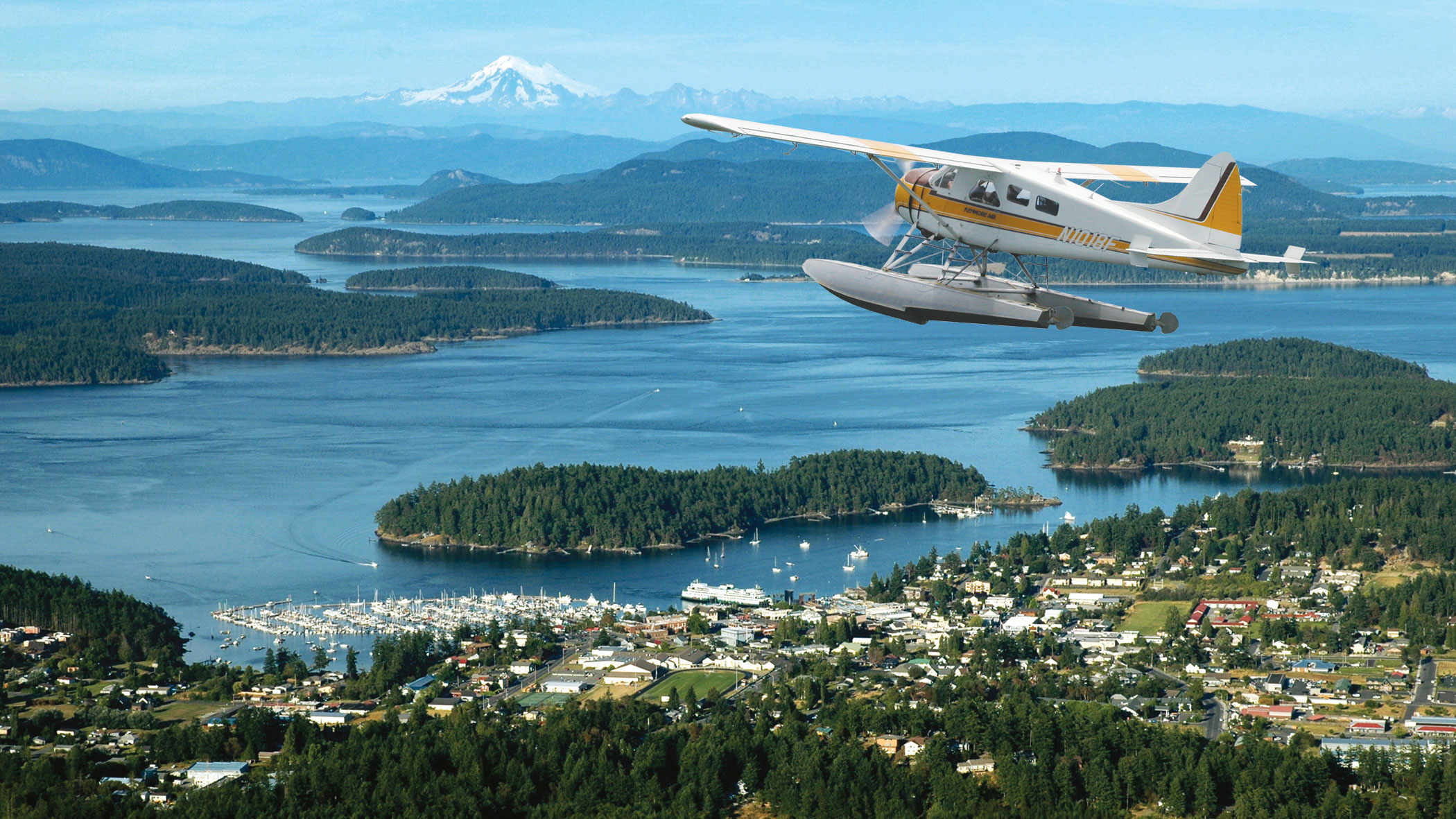 Seaplane, Kenmore Air, Seattle, Family-owned, 2100x1190 HD Desktop
