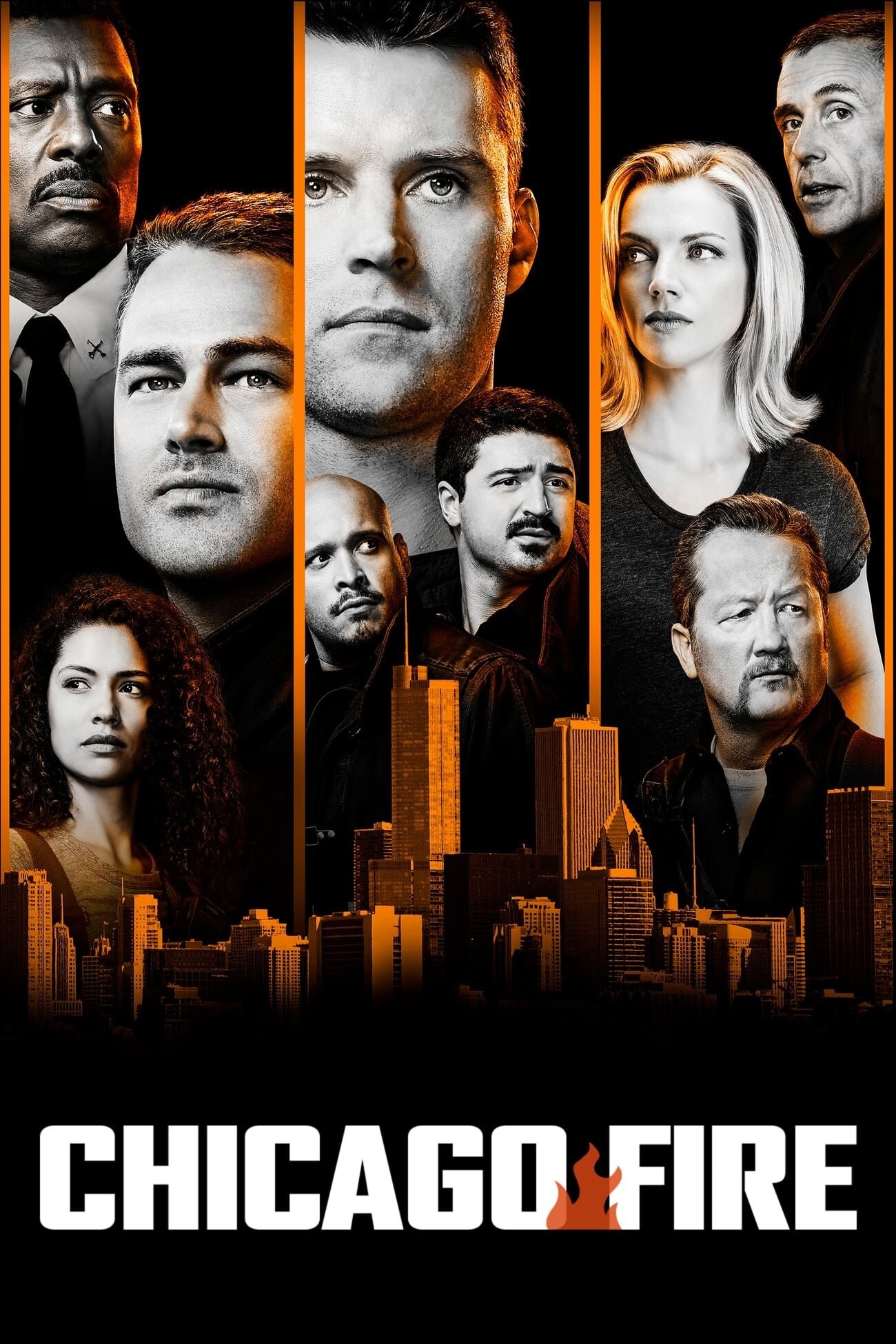 Chicago Fire (TV Series): Emergency TV show, Action packed, Likeable characters, Realistic scenes, A drama series. 1300x1950 HD Background.