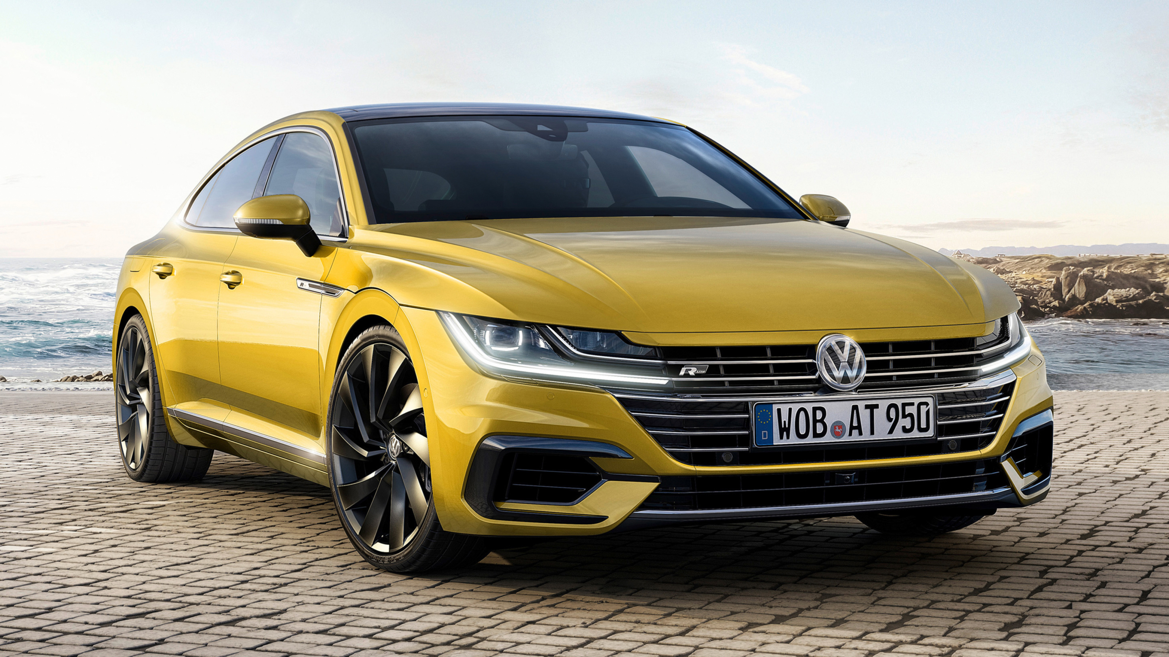 Volkswagen Arteon, Dynamic design, Sporty elegance, High-performance vehicle, 3840x2160 4K Desktop