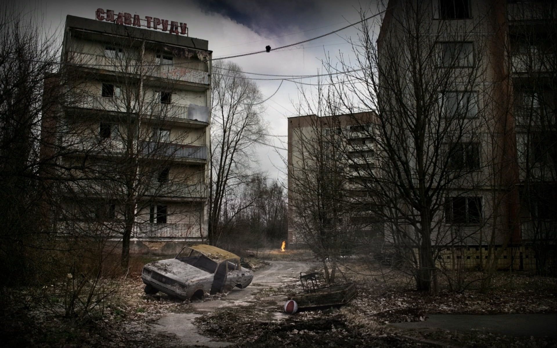 S.T.A.L.K.E.R.: Call of Pripyat, Grey concrete building, Chernobyl abandoned cities, HD wallpaper, 1920x1200 HD Desktop