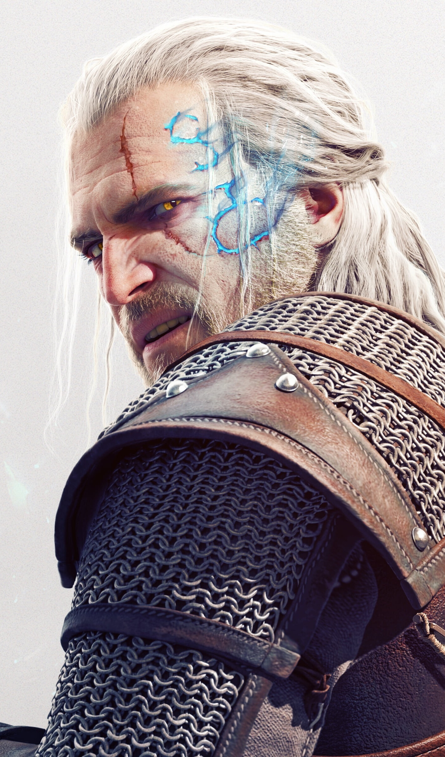 The Witcher (Game): An action RPG, Wild Hunt, Warrior. 1440x2450 HD Background.