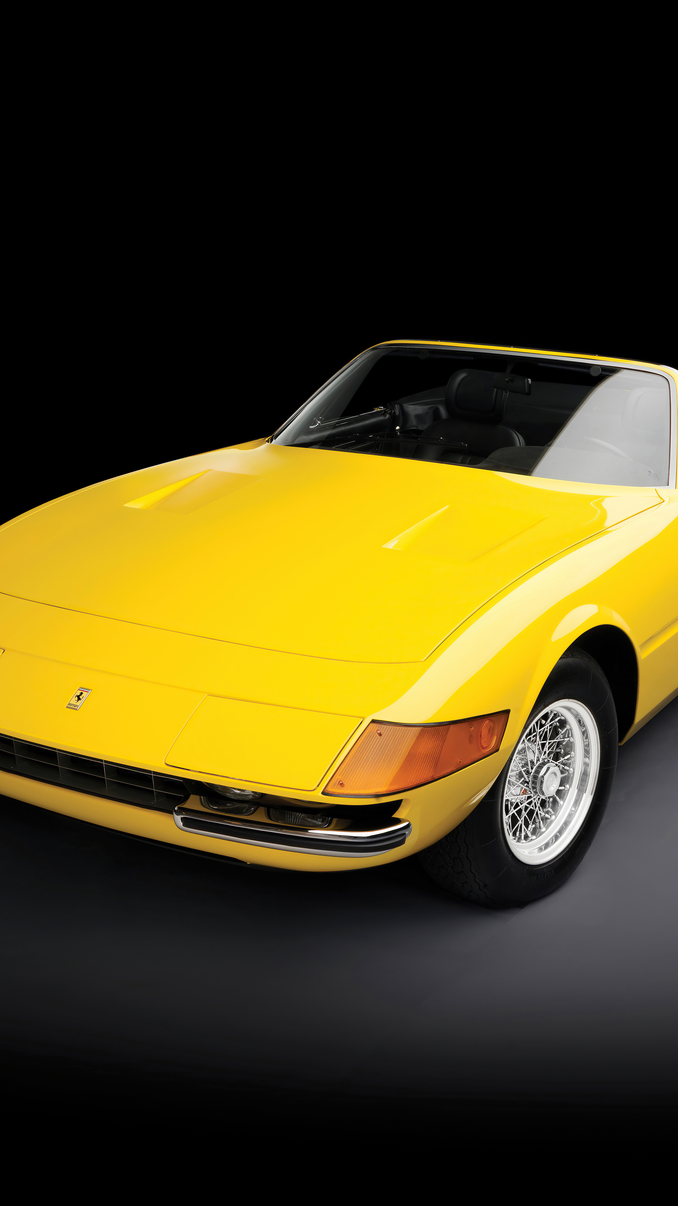 Ferrari Daytona, Powerful convertible, Luxury sports car, Striking visuals, 2160x3840 4K Phone