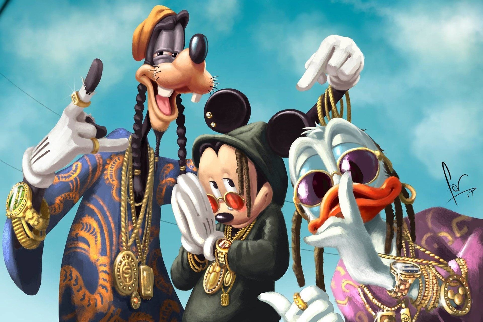 Goofy, Disney movie, Mickey Mouse, Donald Duck, 1920x1280 HD Desktop
