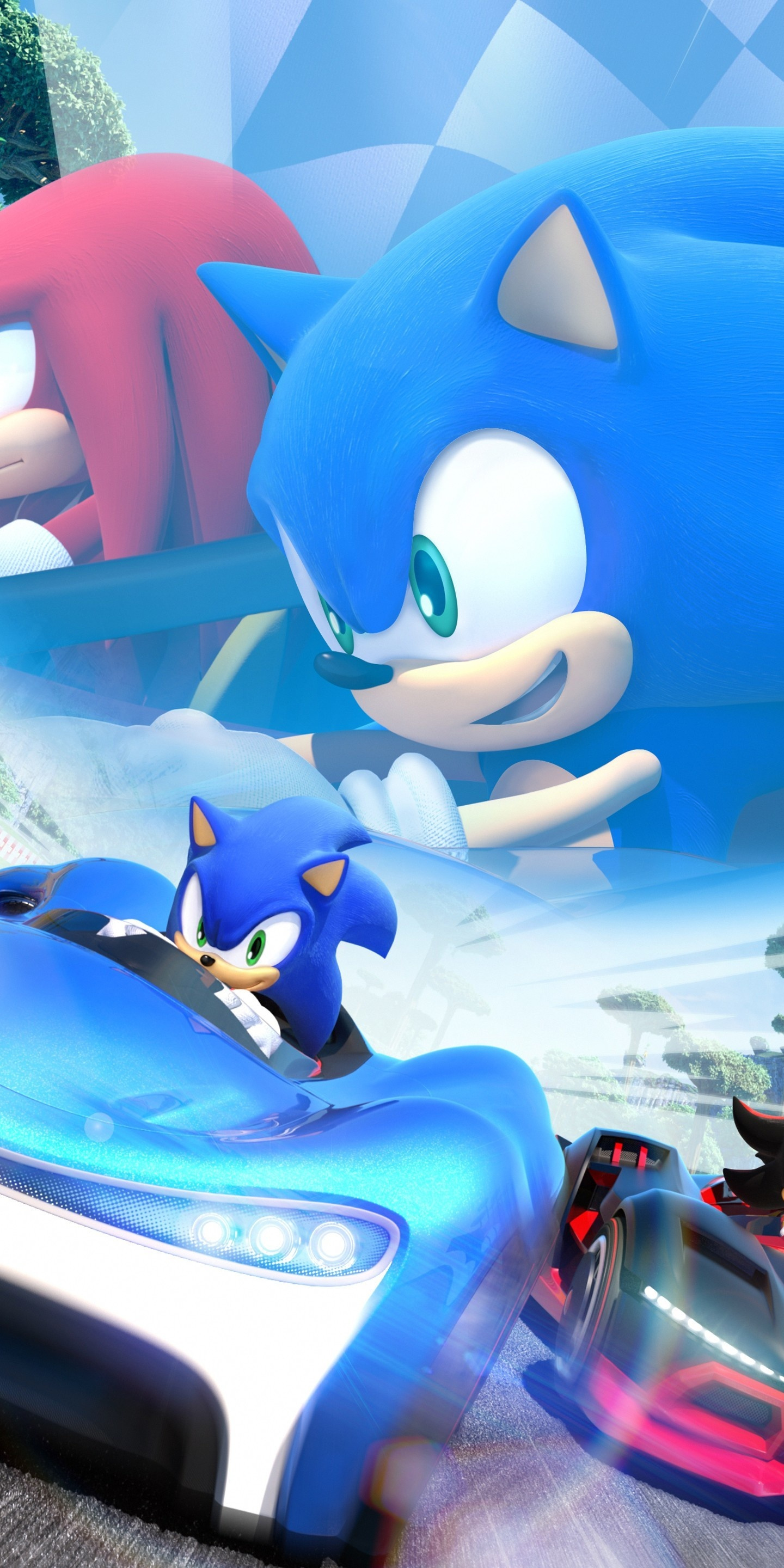 Sonic the Hedgehog, Kart racing game, Nintendo experience, HD image background, 1440x2880 HD Handy